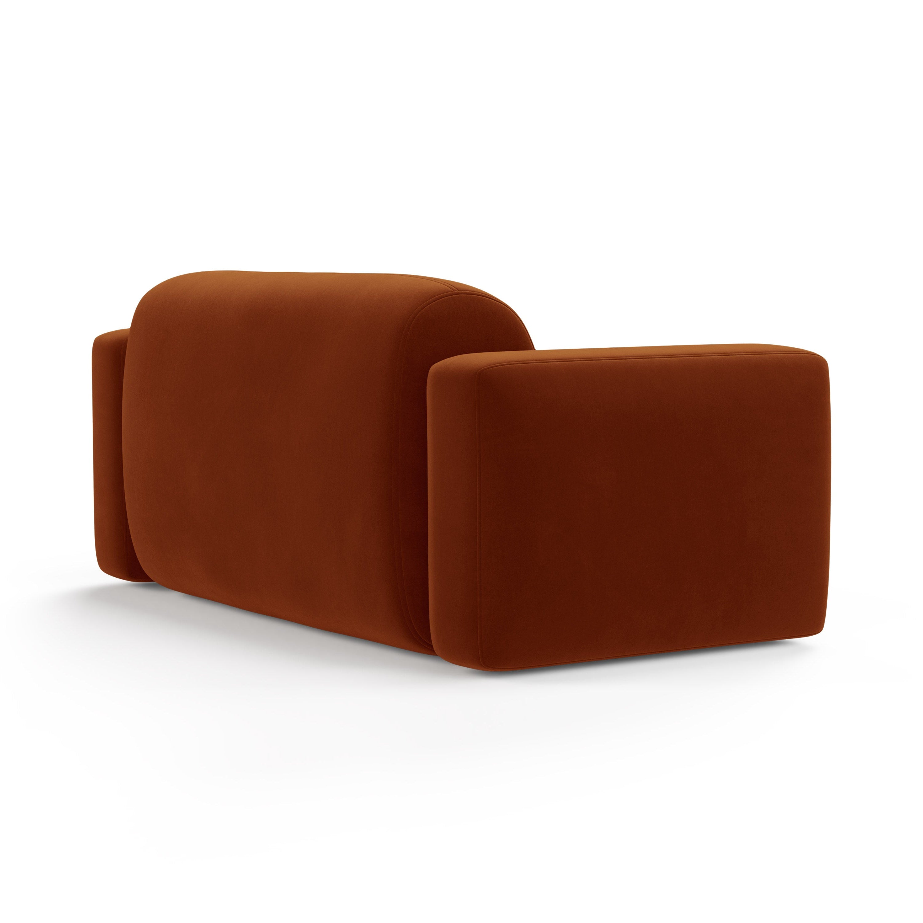Velvet 2-Seater Sofa STRINO Terracotta