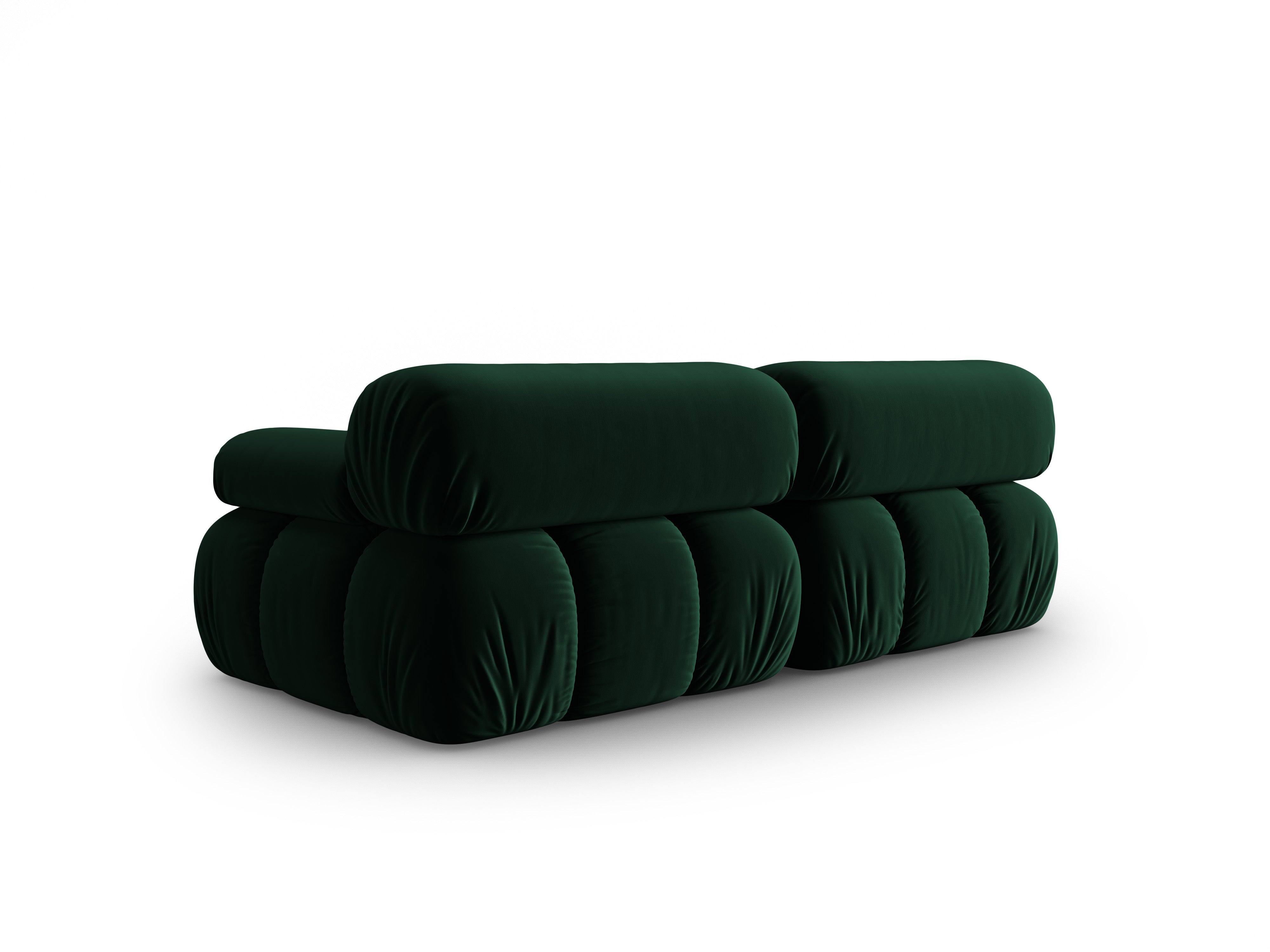 CORTINA Velvet 2-Seater Sofa in Bottle Green