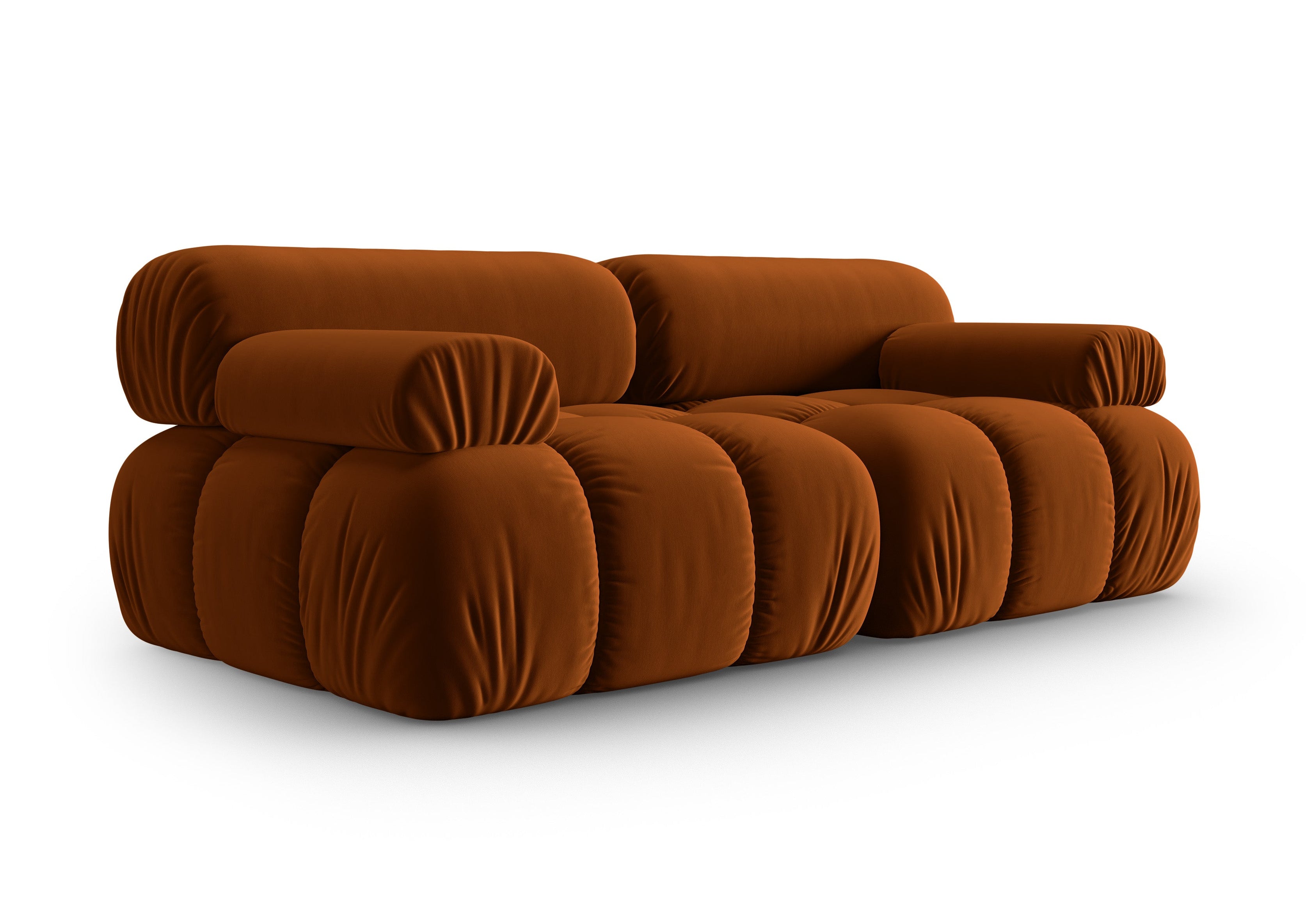 CORTINA Brick Velvet 2-Seater Sofa