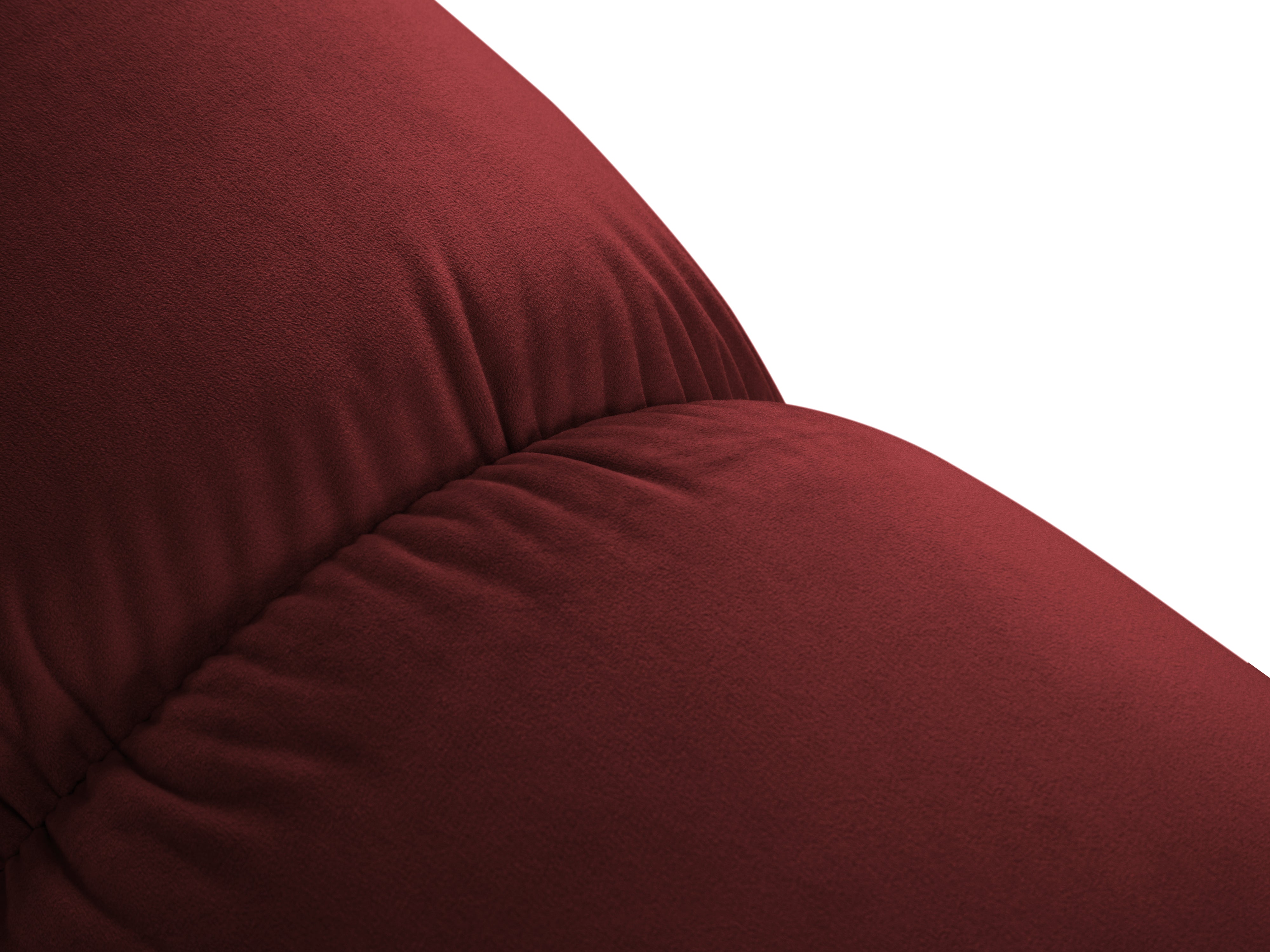 CORTINA Velvet 2-Seater Sofa in Wine Red