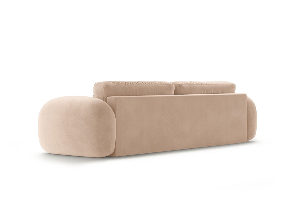 Sofa aus Samt mit Schlaf-Funktion 3-sitzig TONALE beige
