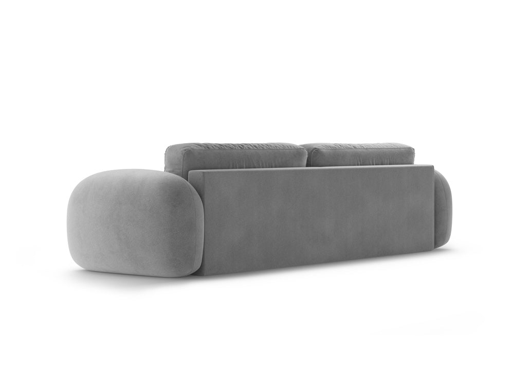 Sofa aus Samt mit Schlaf-Funktion 3-sitzig TONALE dunkelgrau