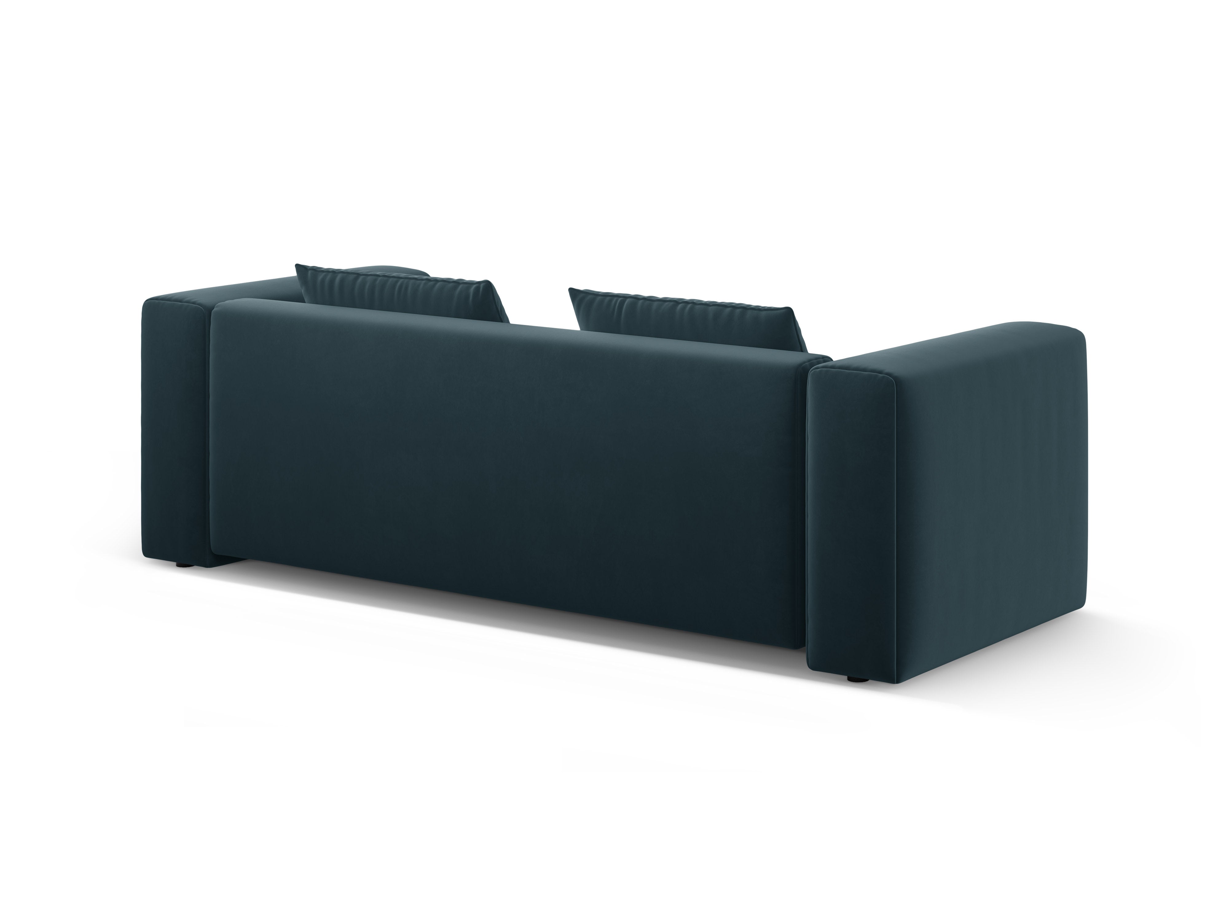 Sofa aus Samt für 3 Personen mit Schlaffunktion VERONA blau