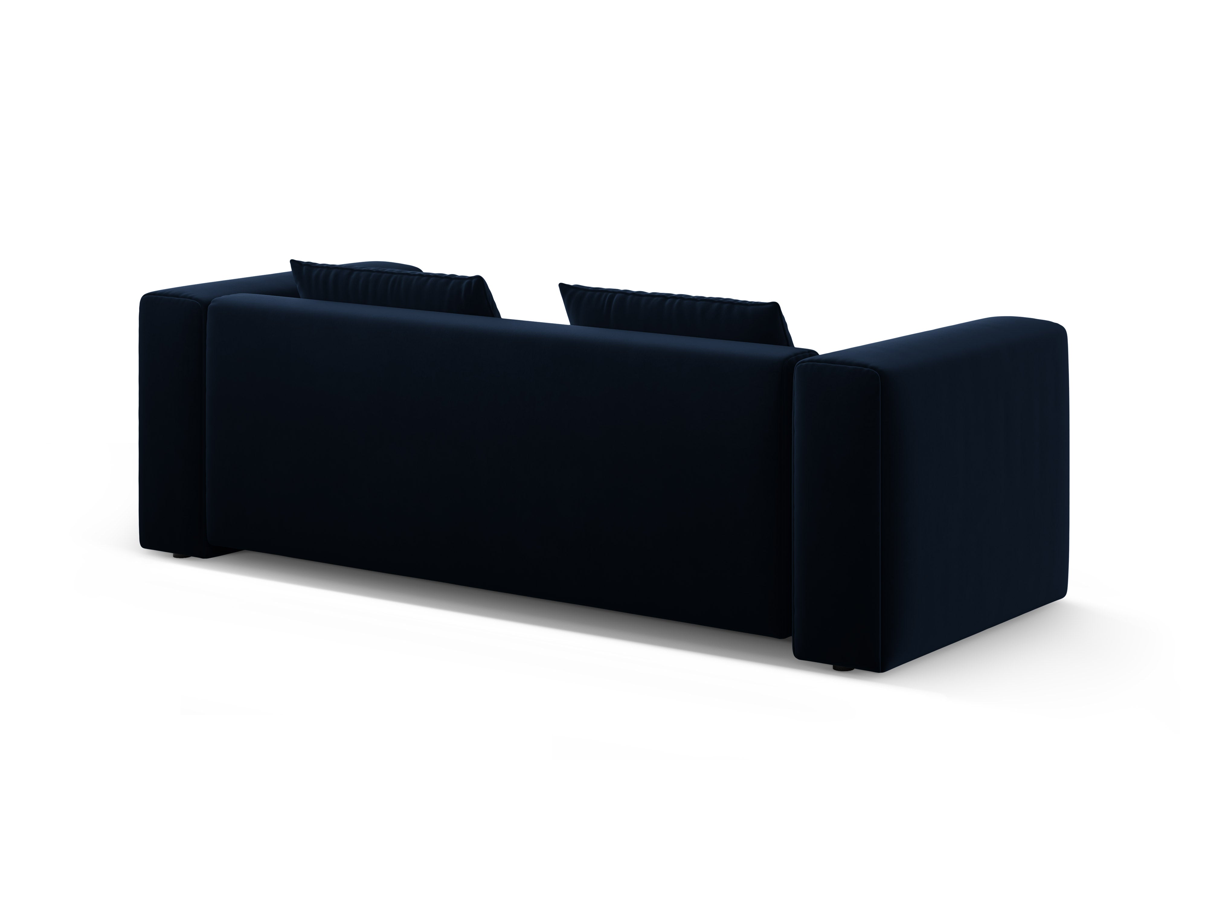Sofa aus Samt für 3 Personen mit Schlaffunktion VERONA königsblau