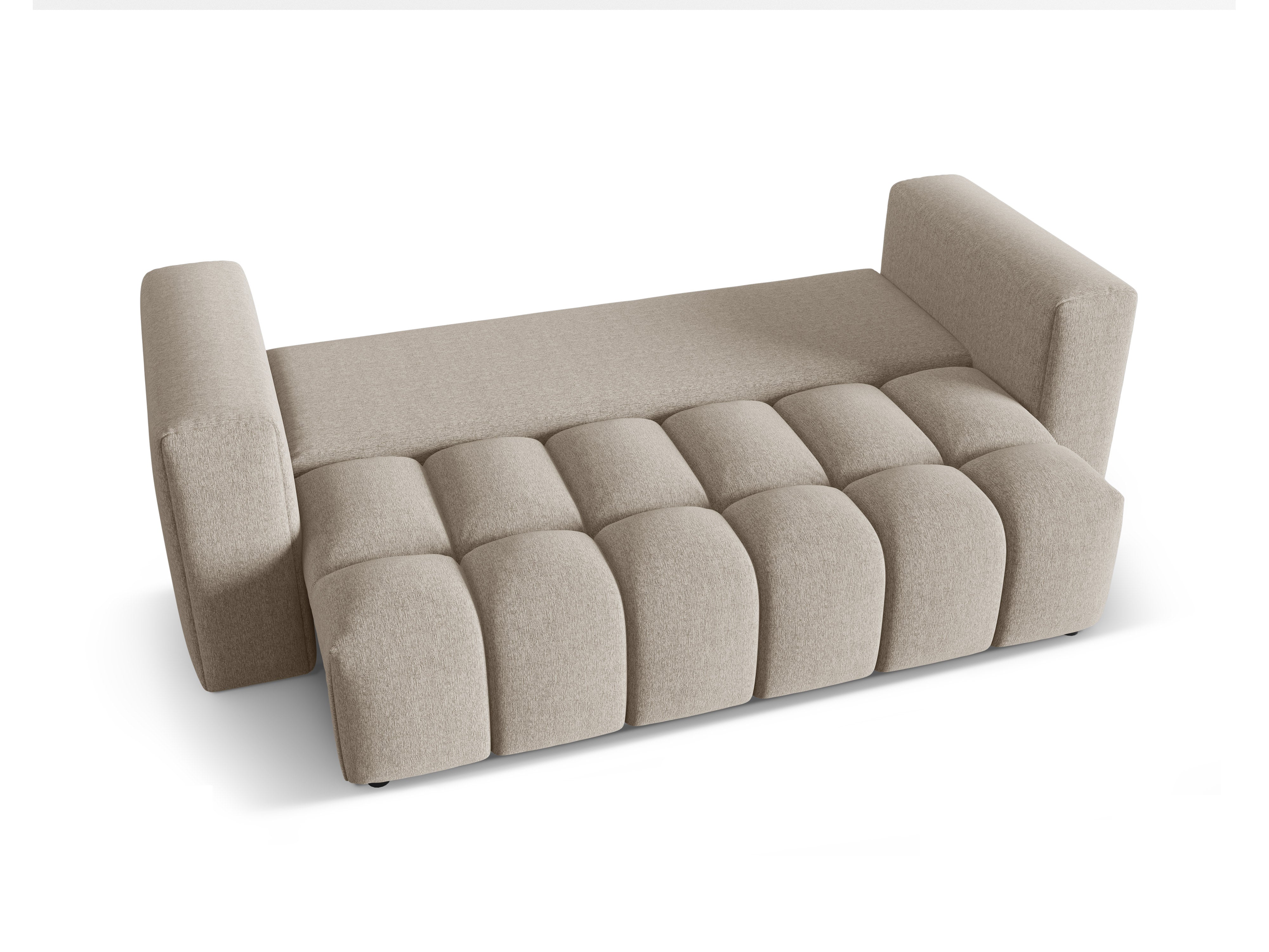 Sofa für 3 Personen mit Schlaffunktion VERONA sandfarben