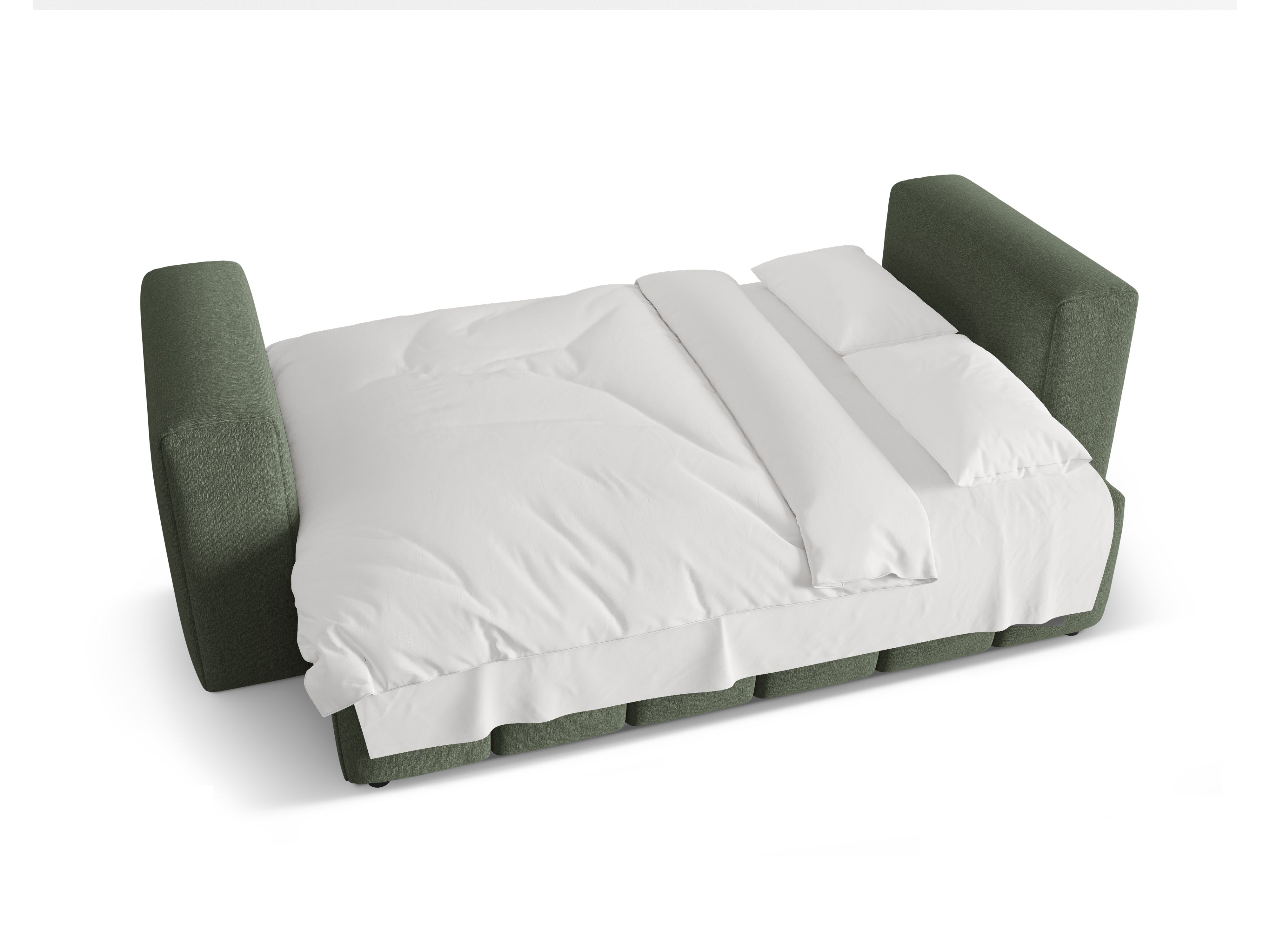 3-Seater Sofa with Sleeping Function VERONA Olive