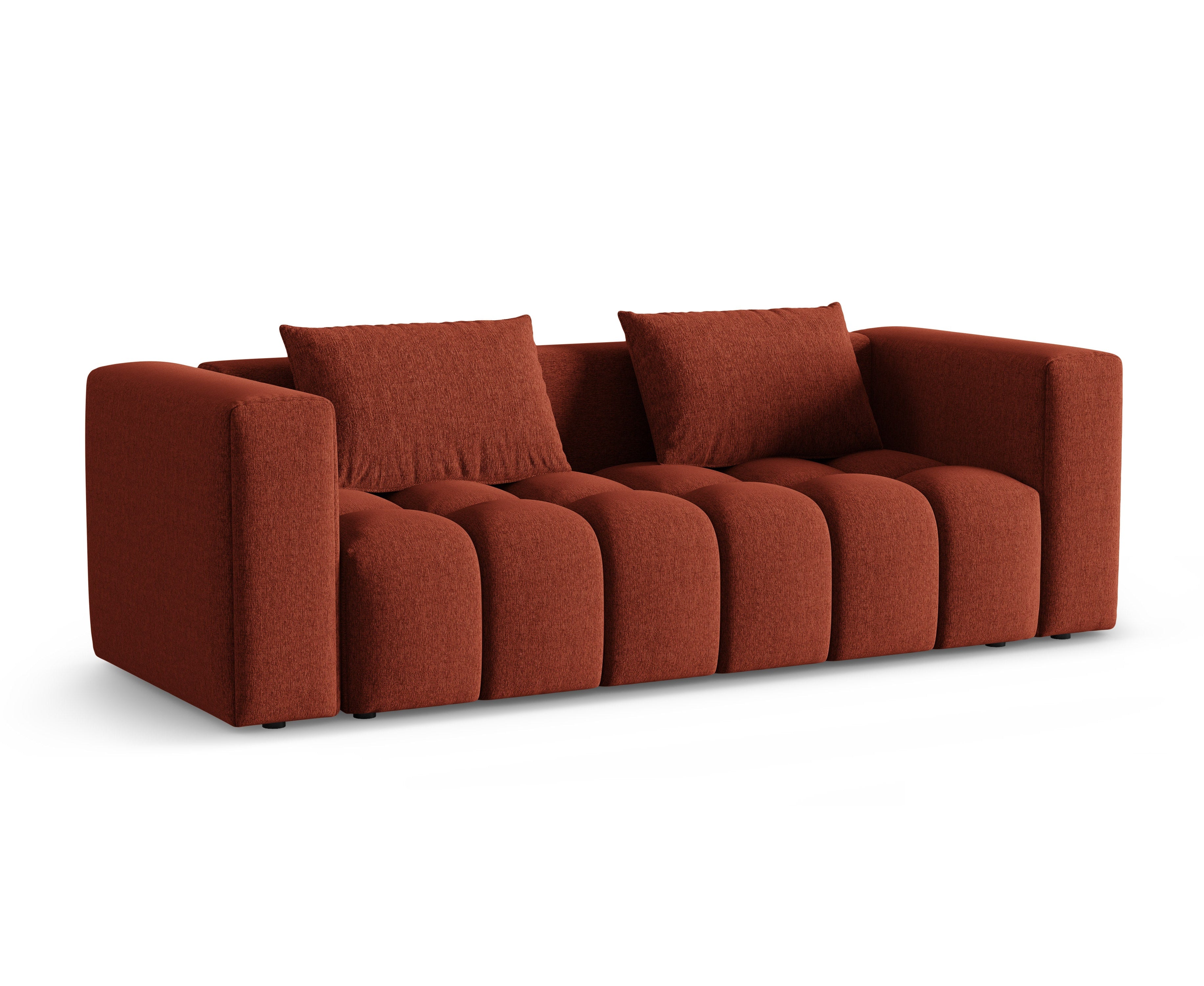 3-Seater Sofa with Sleeping Function VERONA Coral