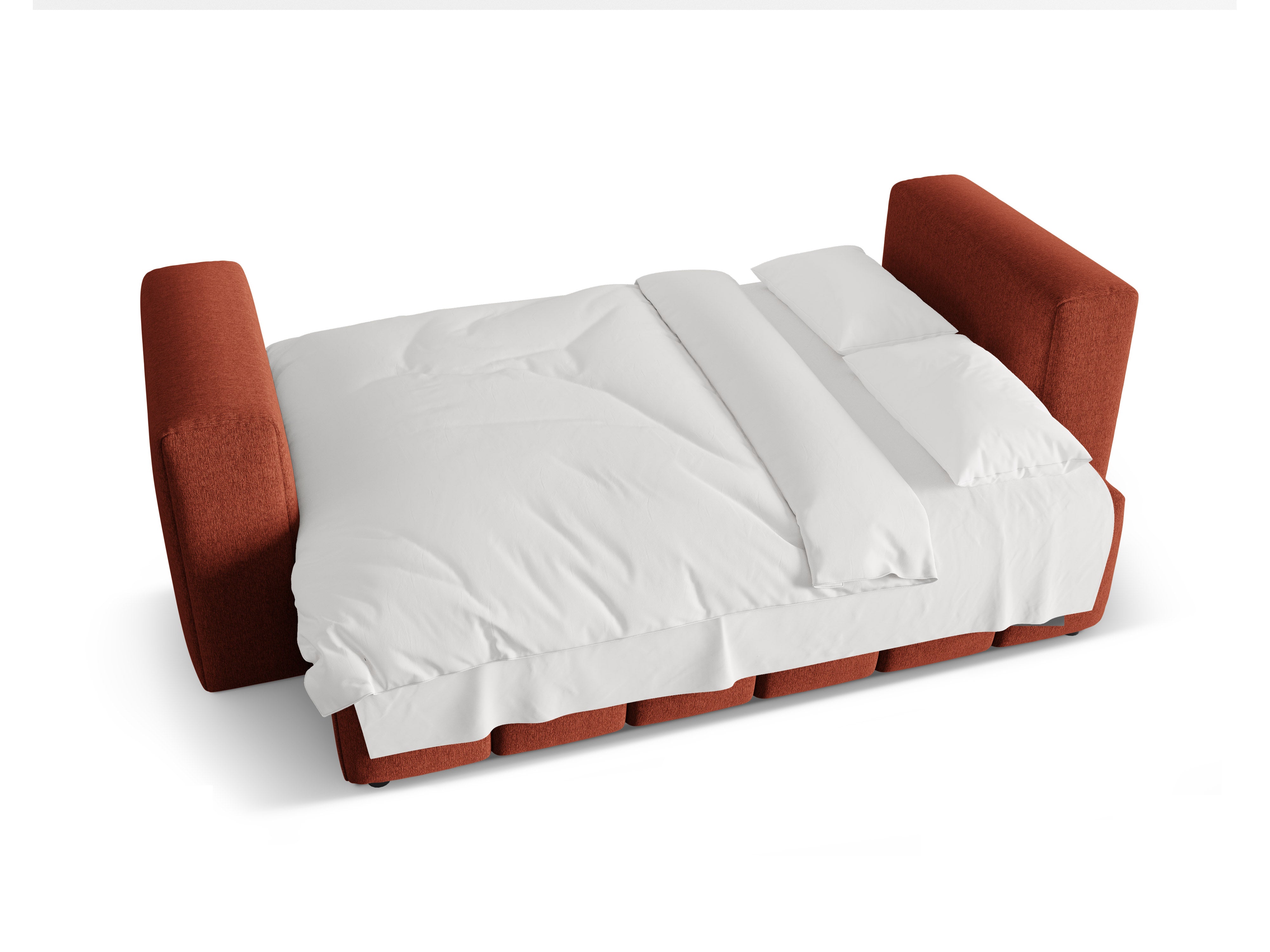3-Seater Sofa with Sleeping Function VERONA Coral