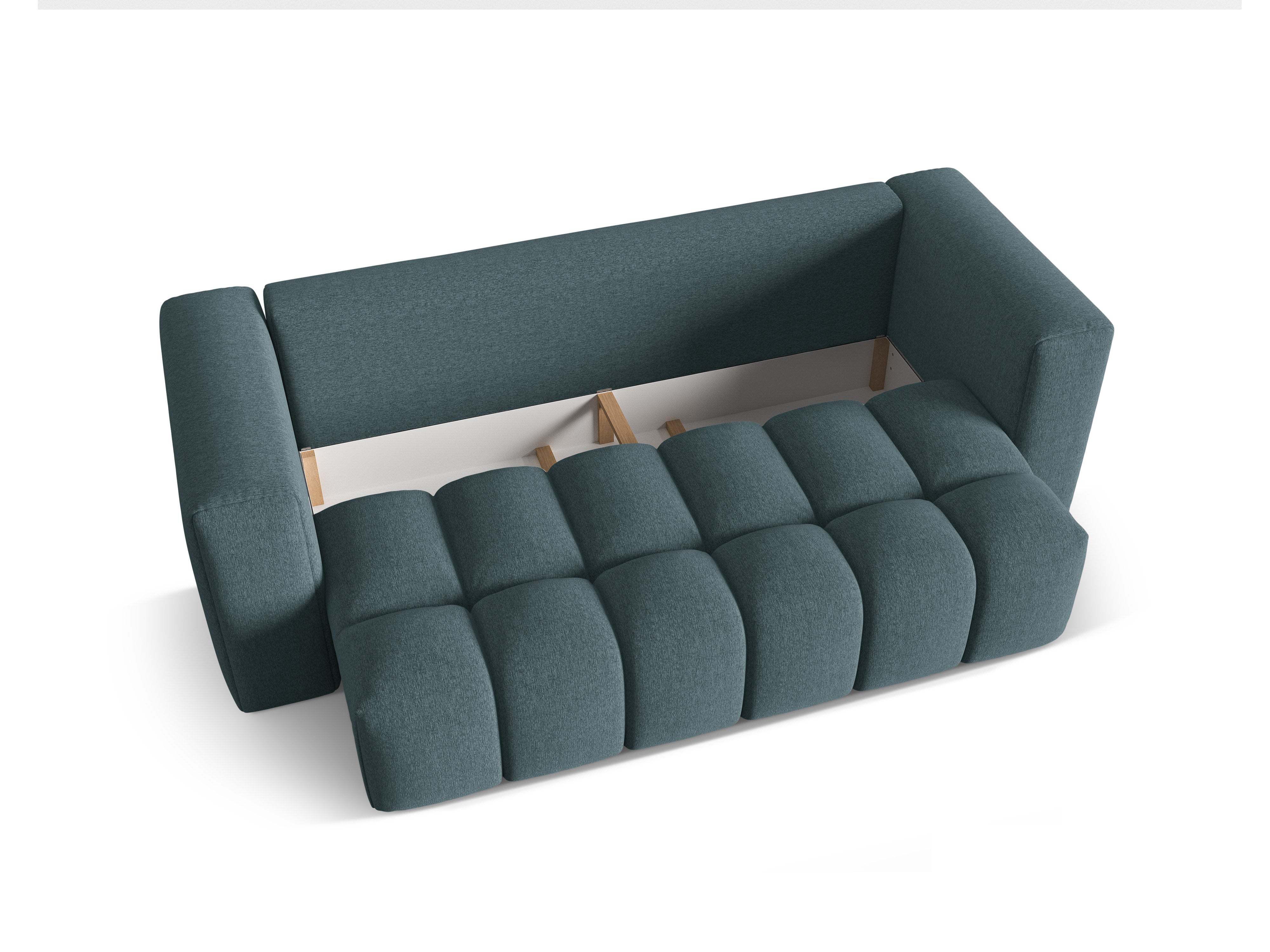 Sofa für 3 Personen mit Schlaffunktion VERONA hellblau