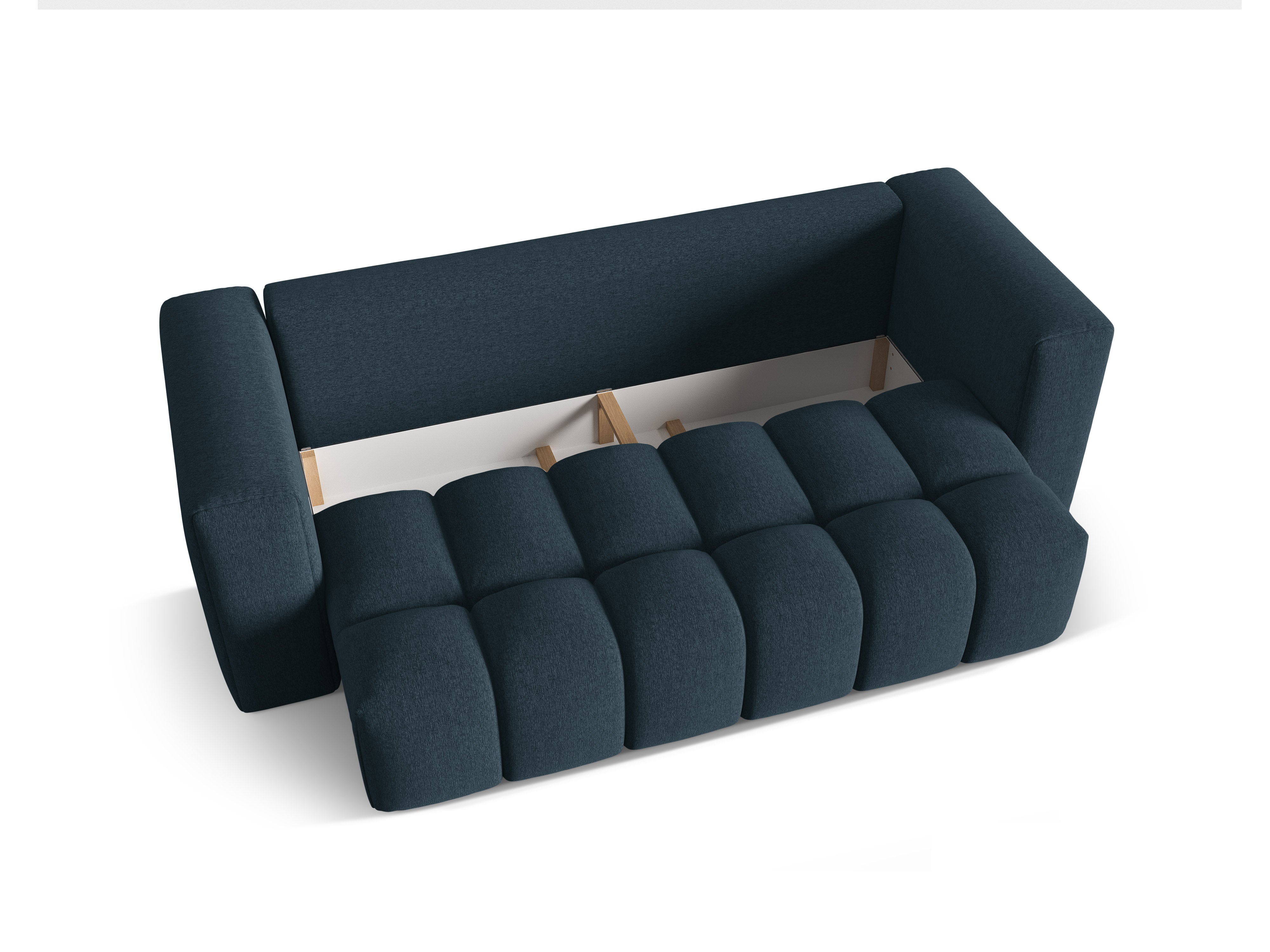 Sofa für 3 Personen mit Schlaffunktion VERONA dunkelblau