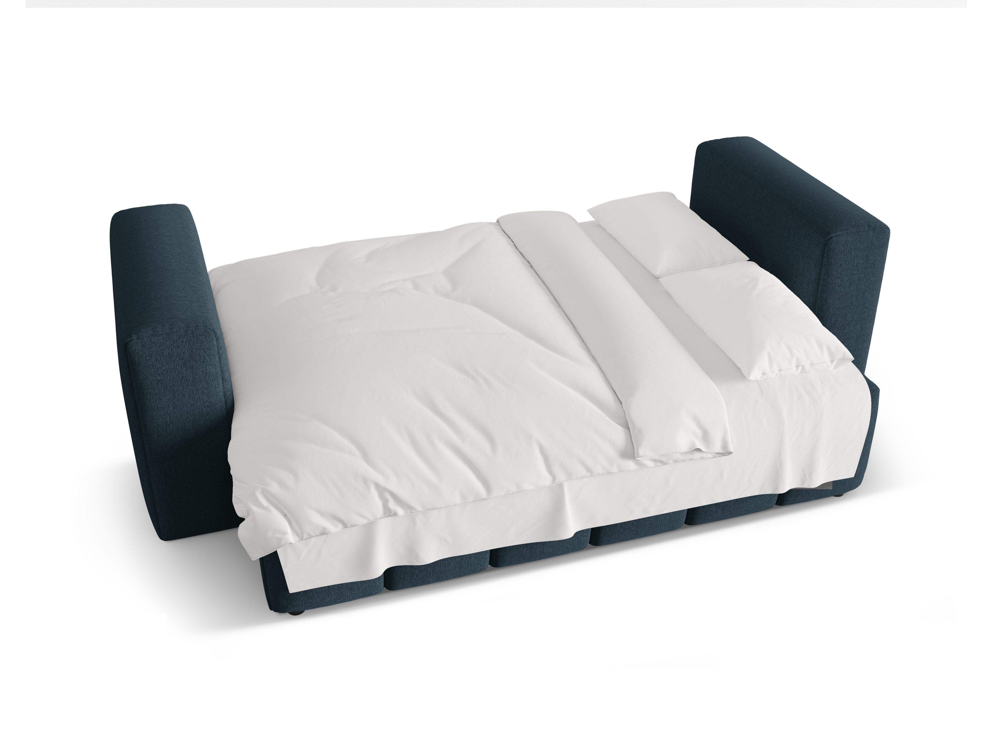 Sofa für 3 Personen mit Schlaffunktion VERONA dunkelblau