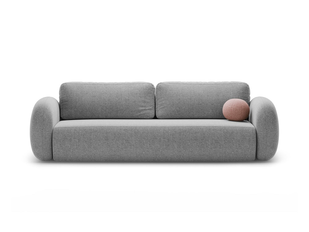 Sofa mit Schlaf-Funktion 3-sitzig TONALE grau