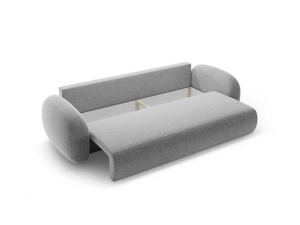 Sofa mit Schlaf-Funktion 3-sitzig TONALE grau
