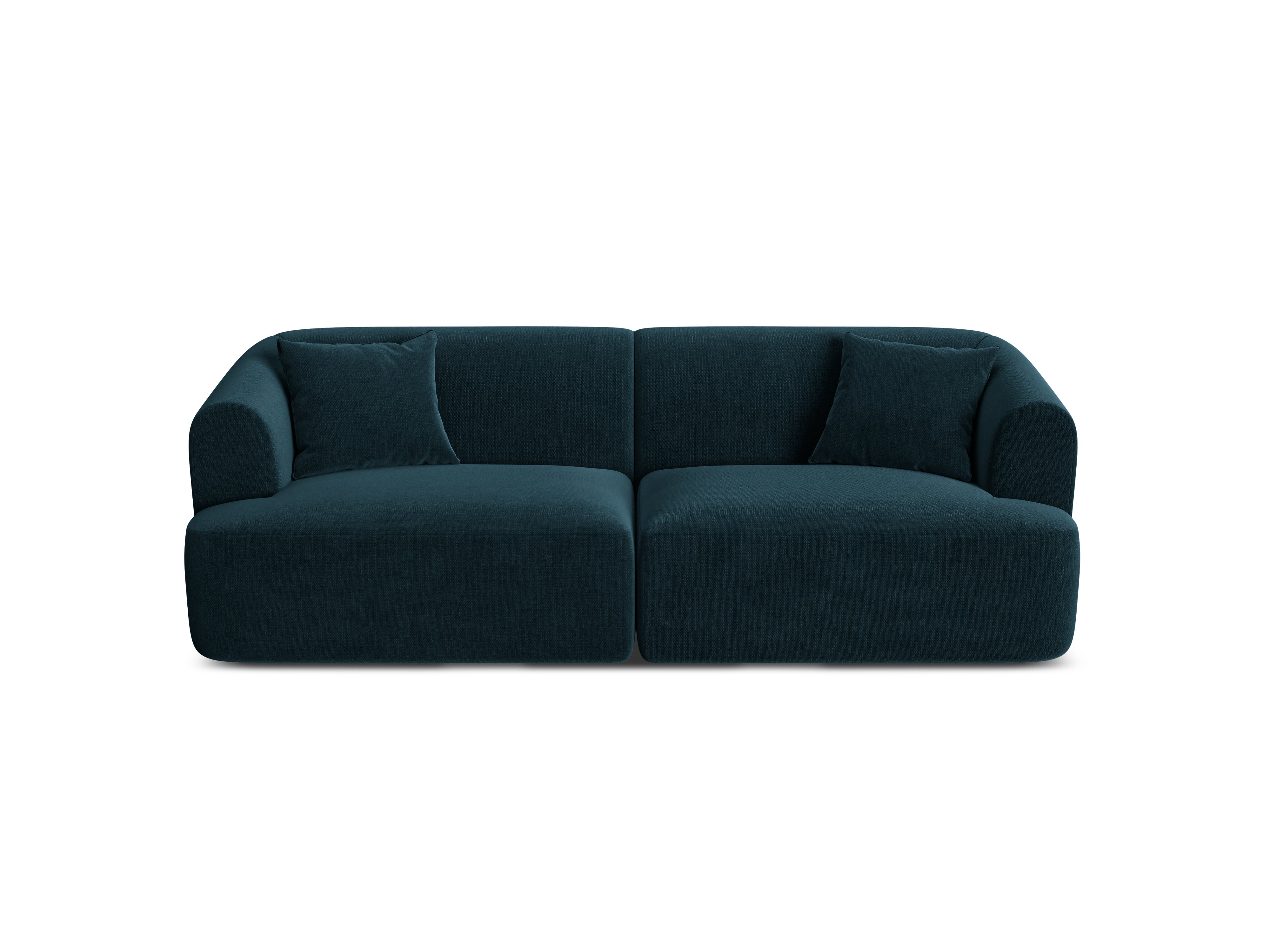 Velvet 3-Seater Sofa CAMPI Petrol