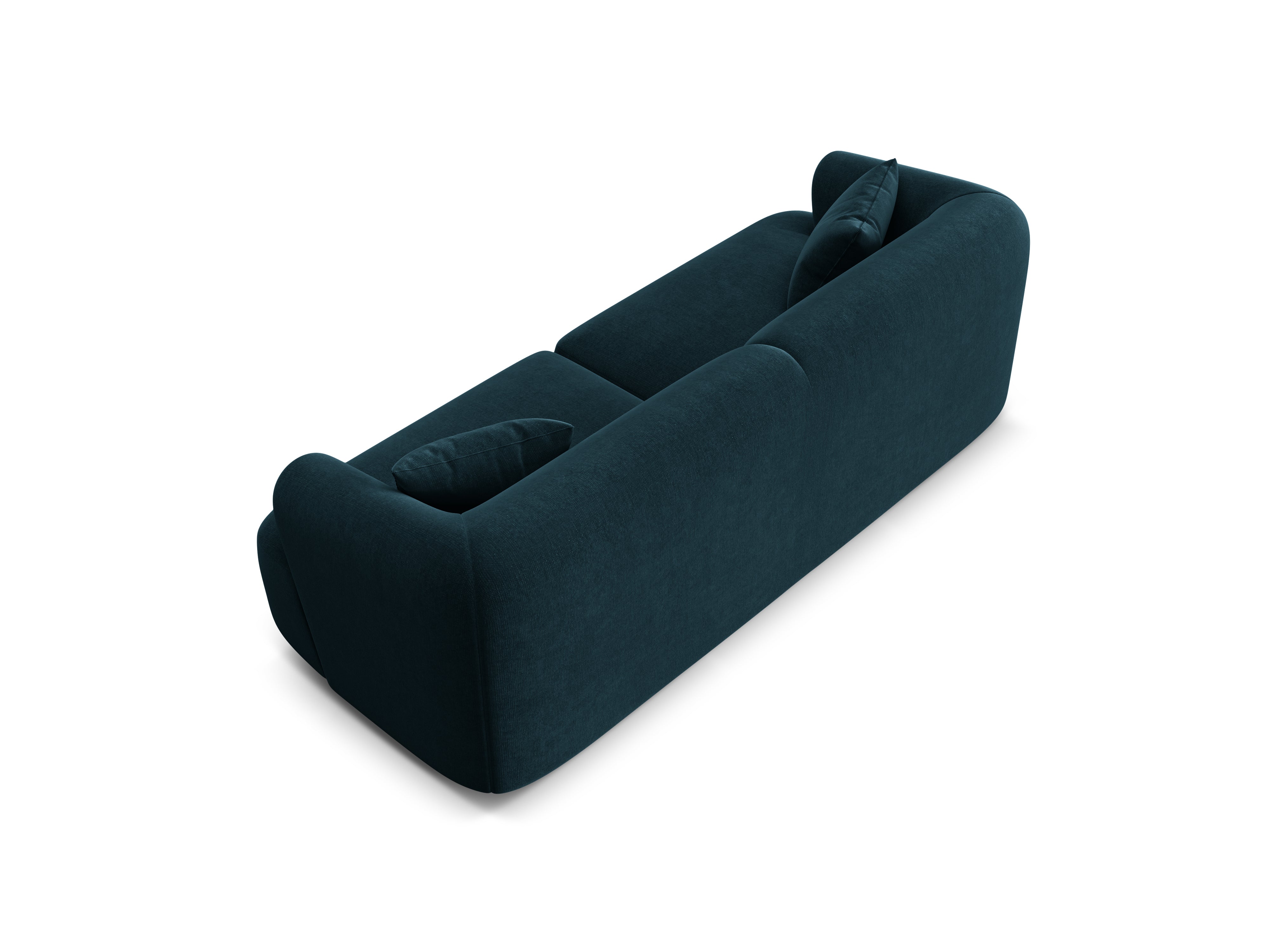 Velvet 3-Seater Sofa CAMPI Petrol