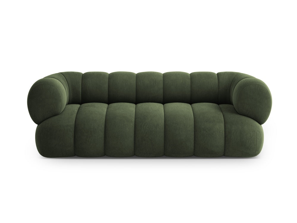 Sofa 3-sitzig aus Samt KOGE grün