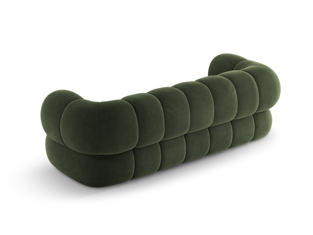 Sofa 3-sitzig aus Samt KOGE grün