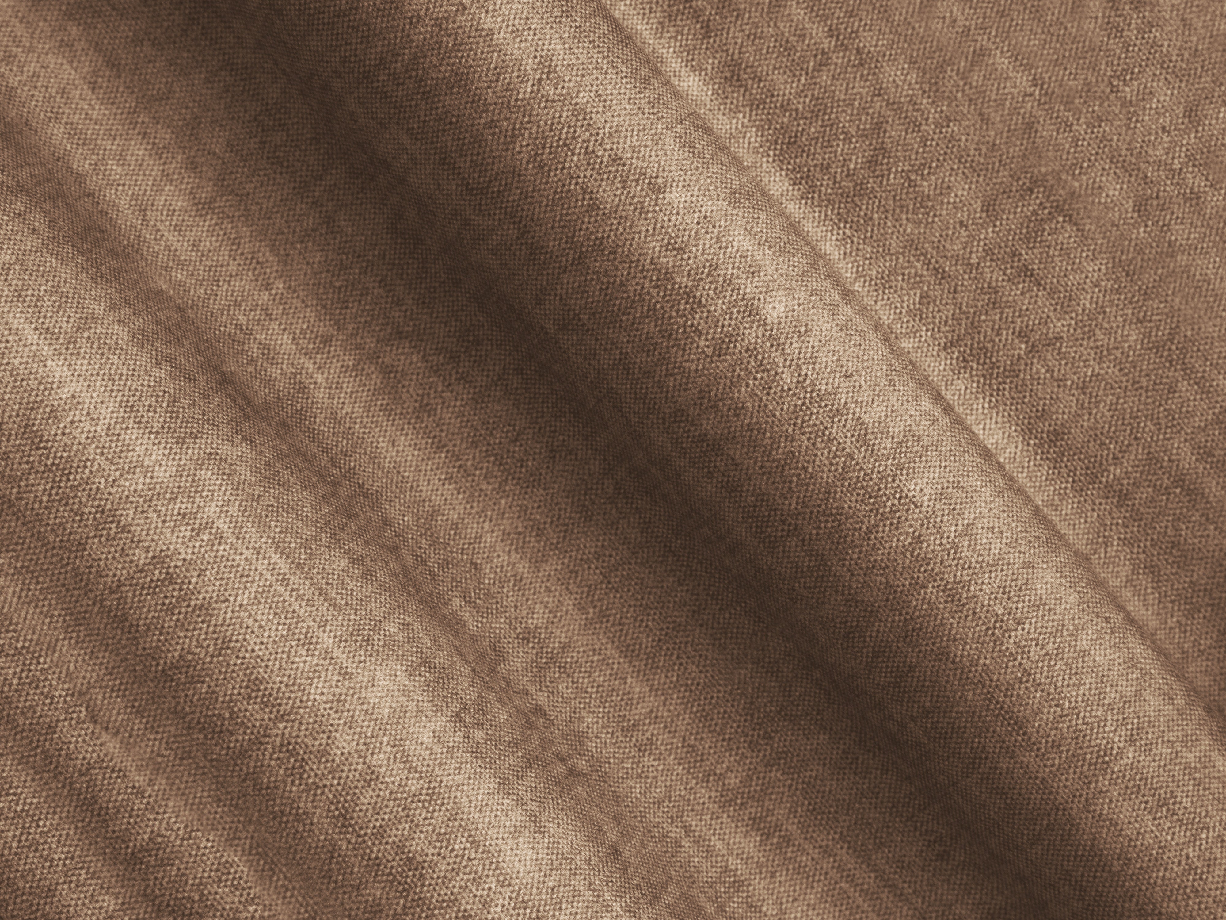 Sofa aus Samt 3-sitzig LINZ dunkelbeige