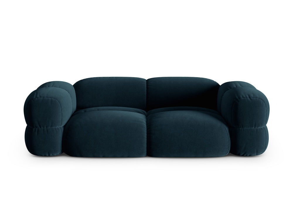 Sofa 3-sitzig aus Samt LORETTO petrol