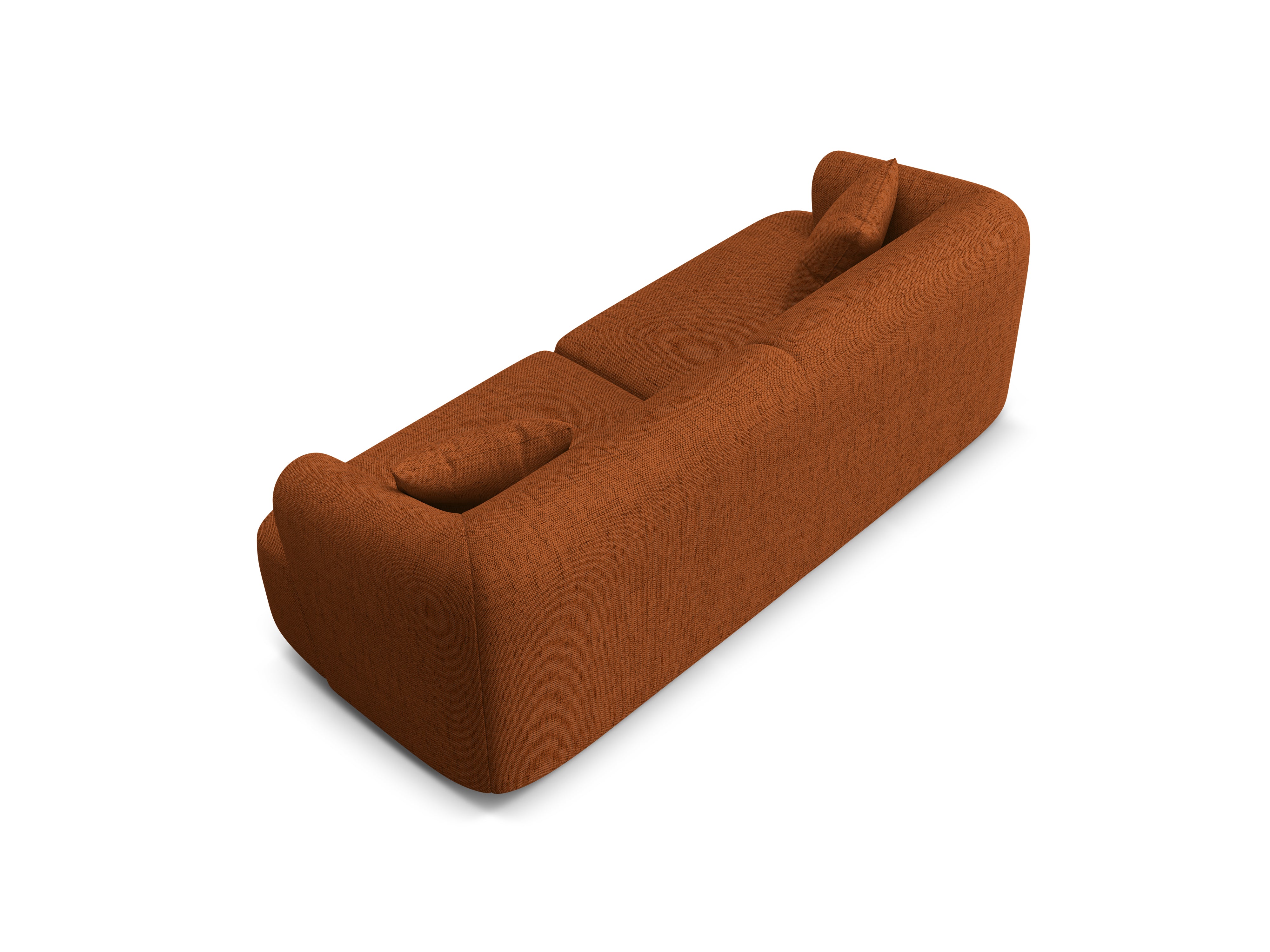 3-seater Sofa CAMPI brick chenille