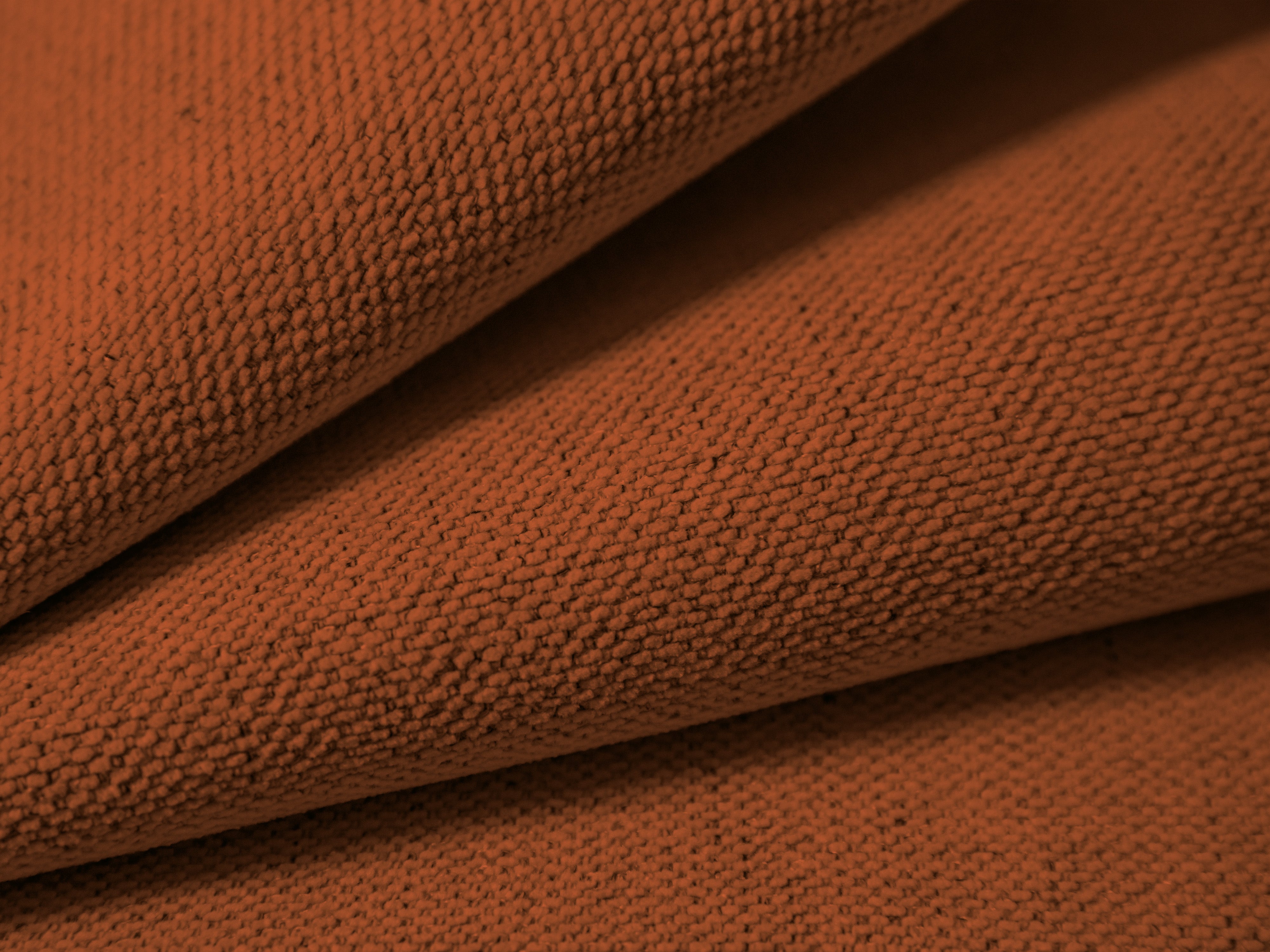 3-seater Sofa CAMPI brick chenille