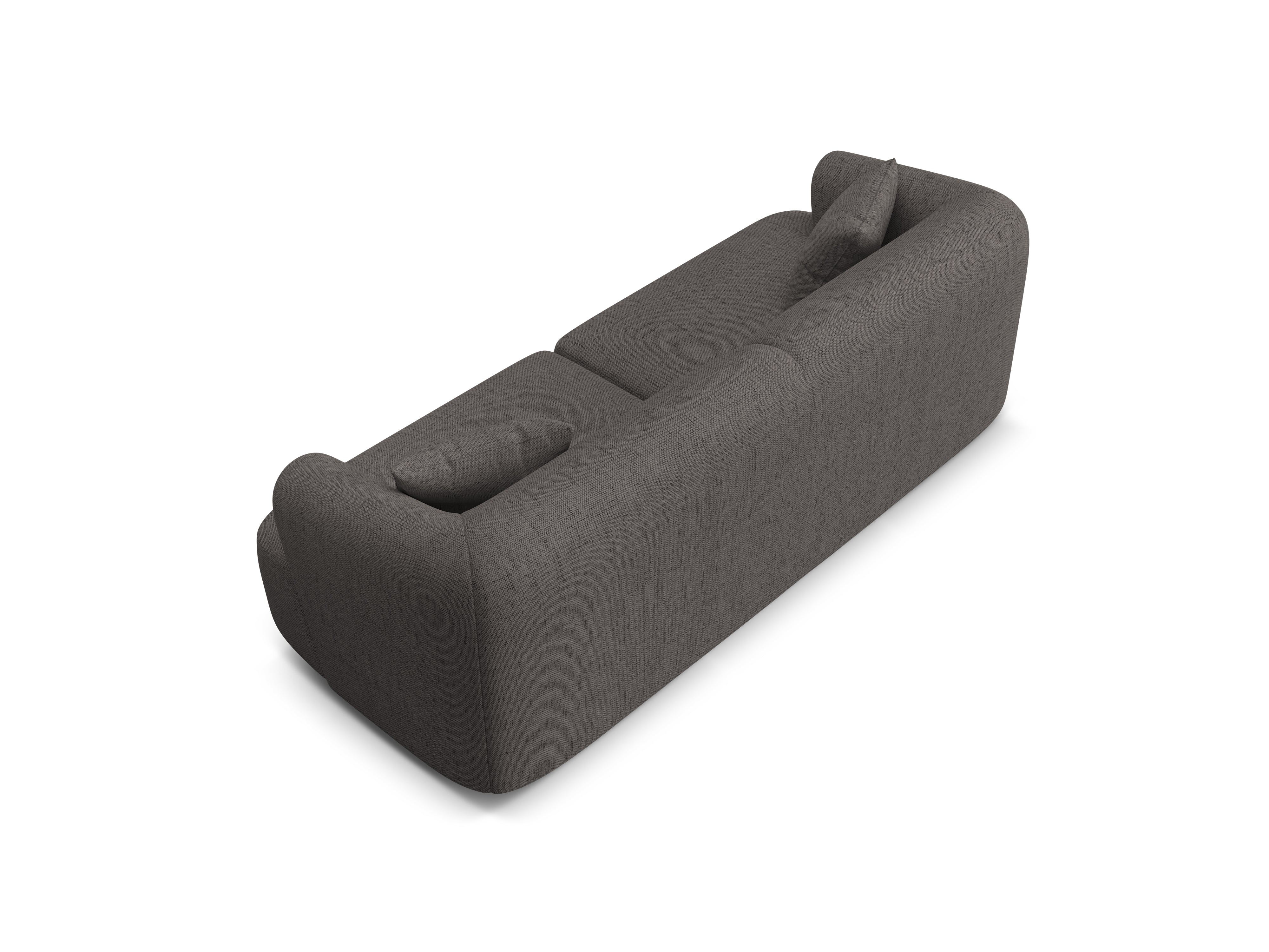 3-seater Sofa CAMPI gray chenille