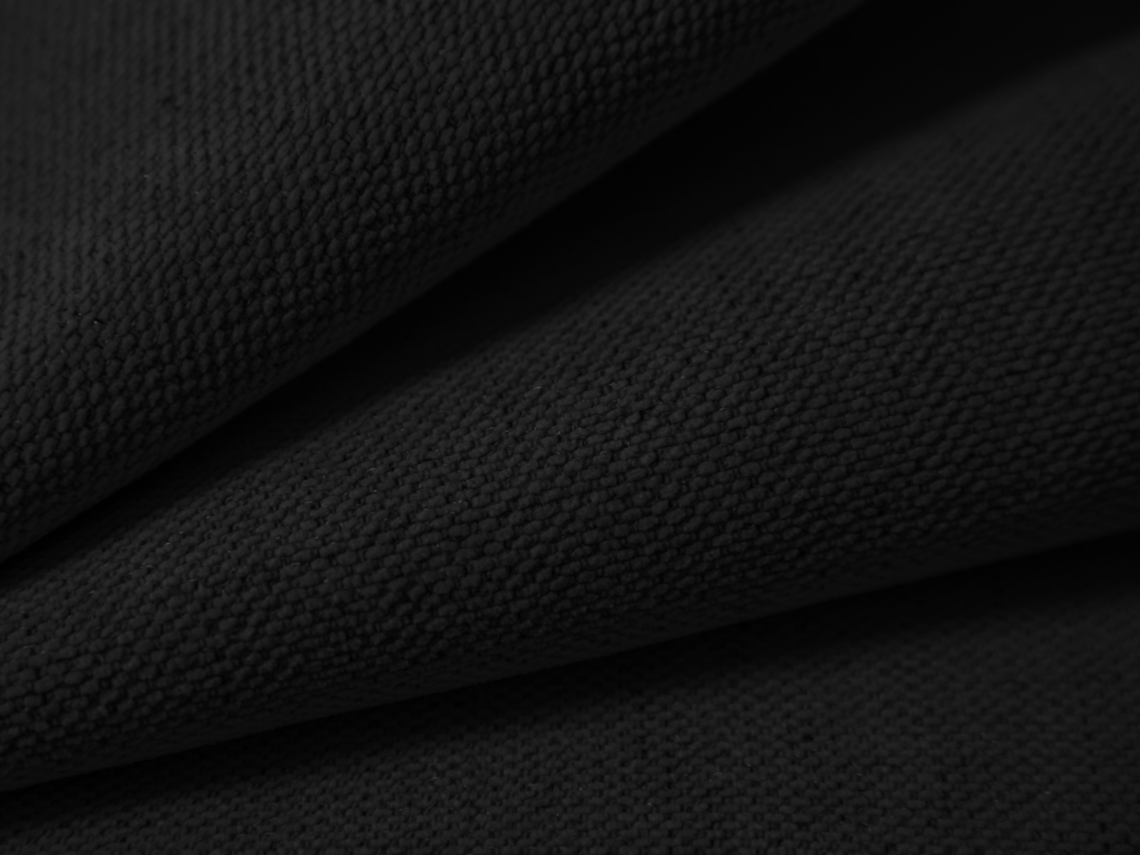 3-seater Sofa CAMPI black chenille