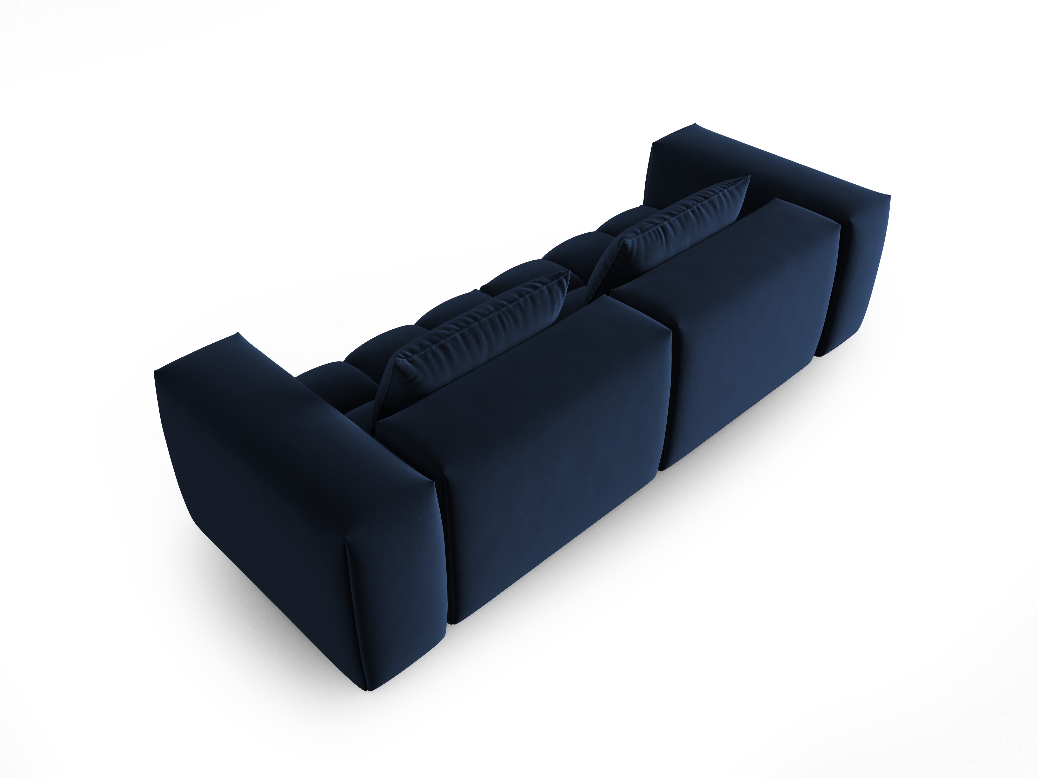Velvet Sofa for 3 VERONA Royal Blue