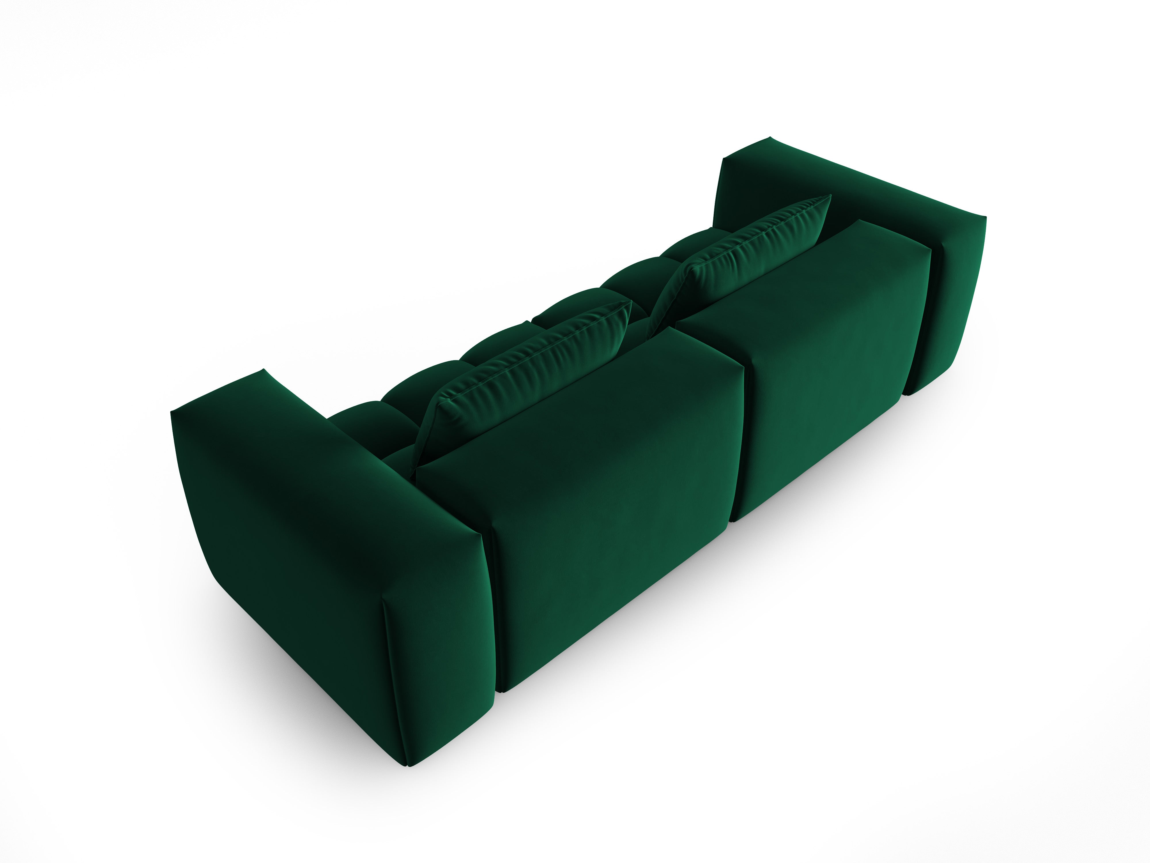 Velvet Sofa for 3 VERONA Bottle Green