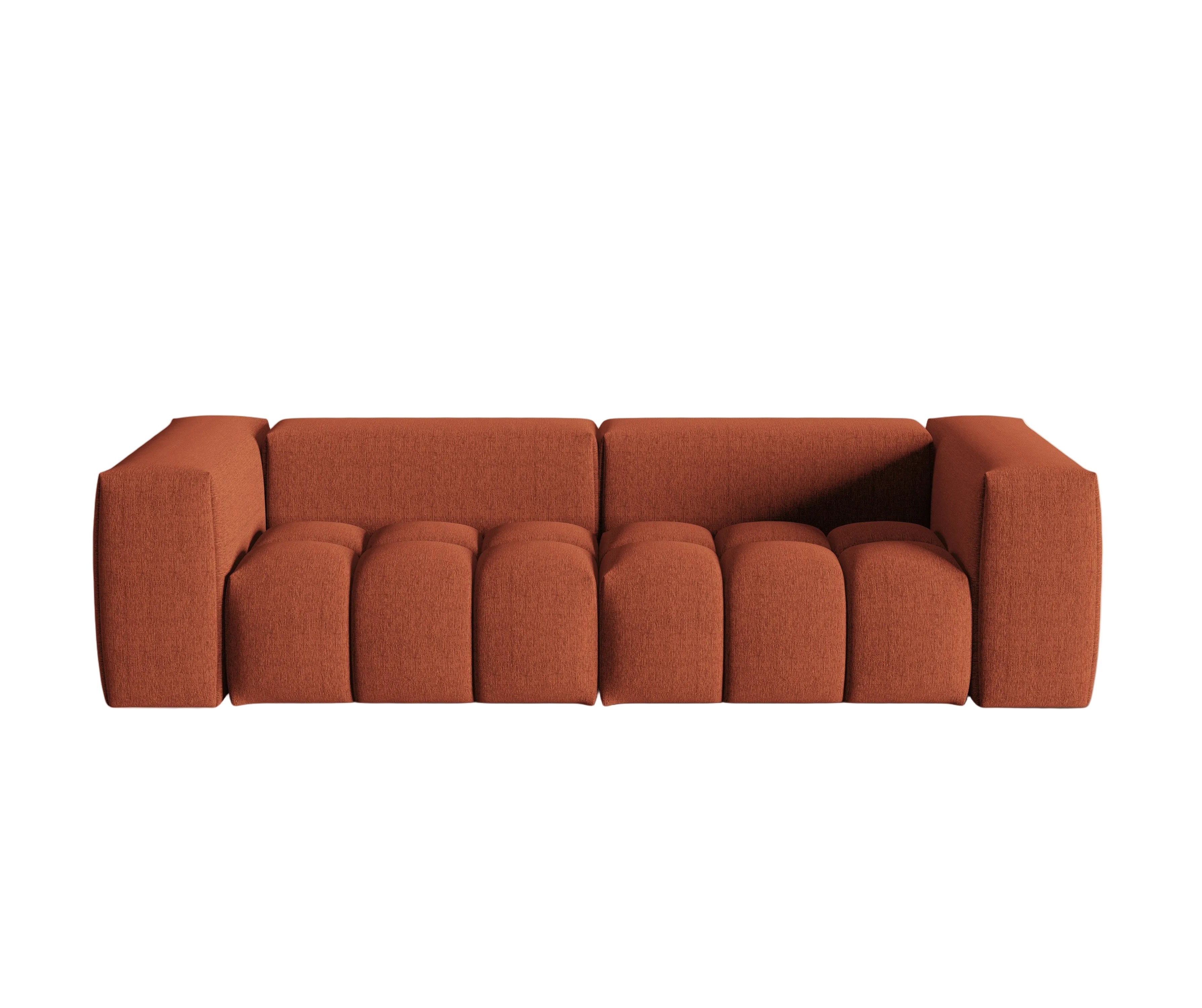 Sofa 3-sitzig VERONA korallenrot