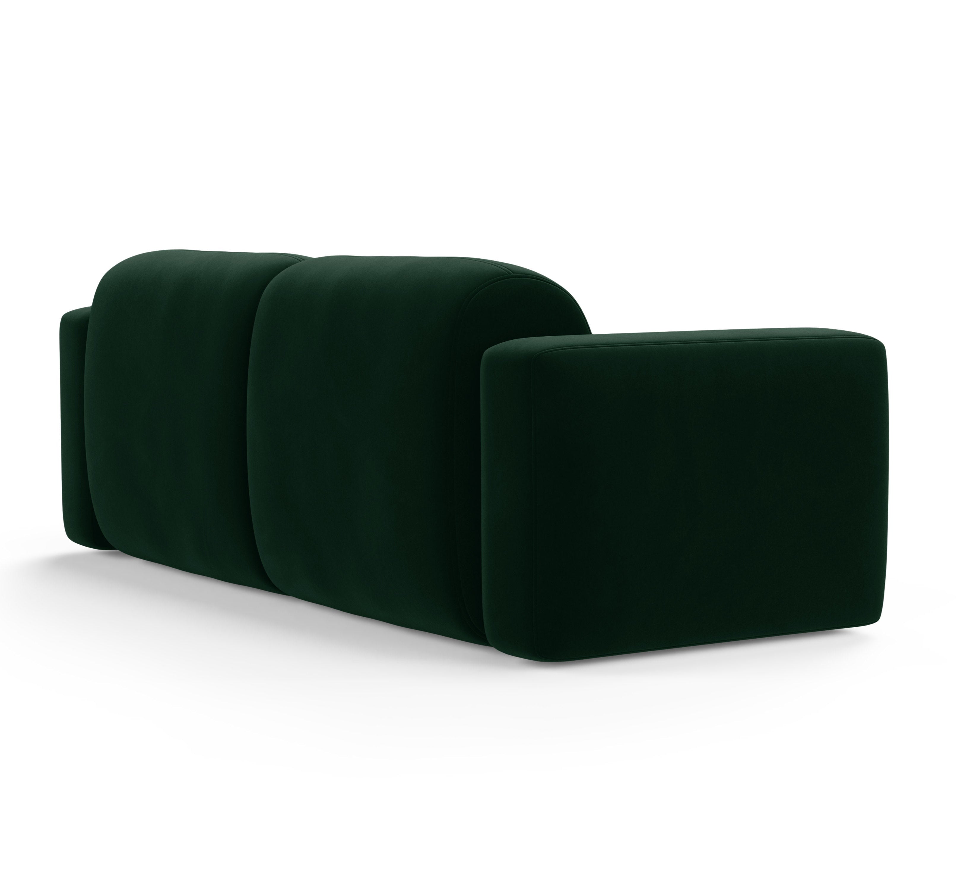 STRINO 3-seater velvet sofa bottle green