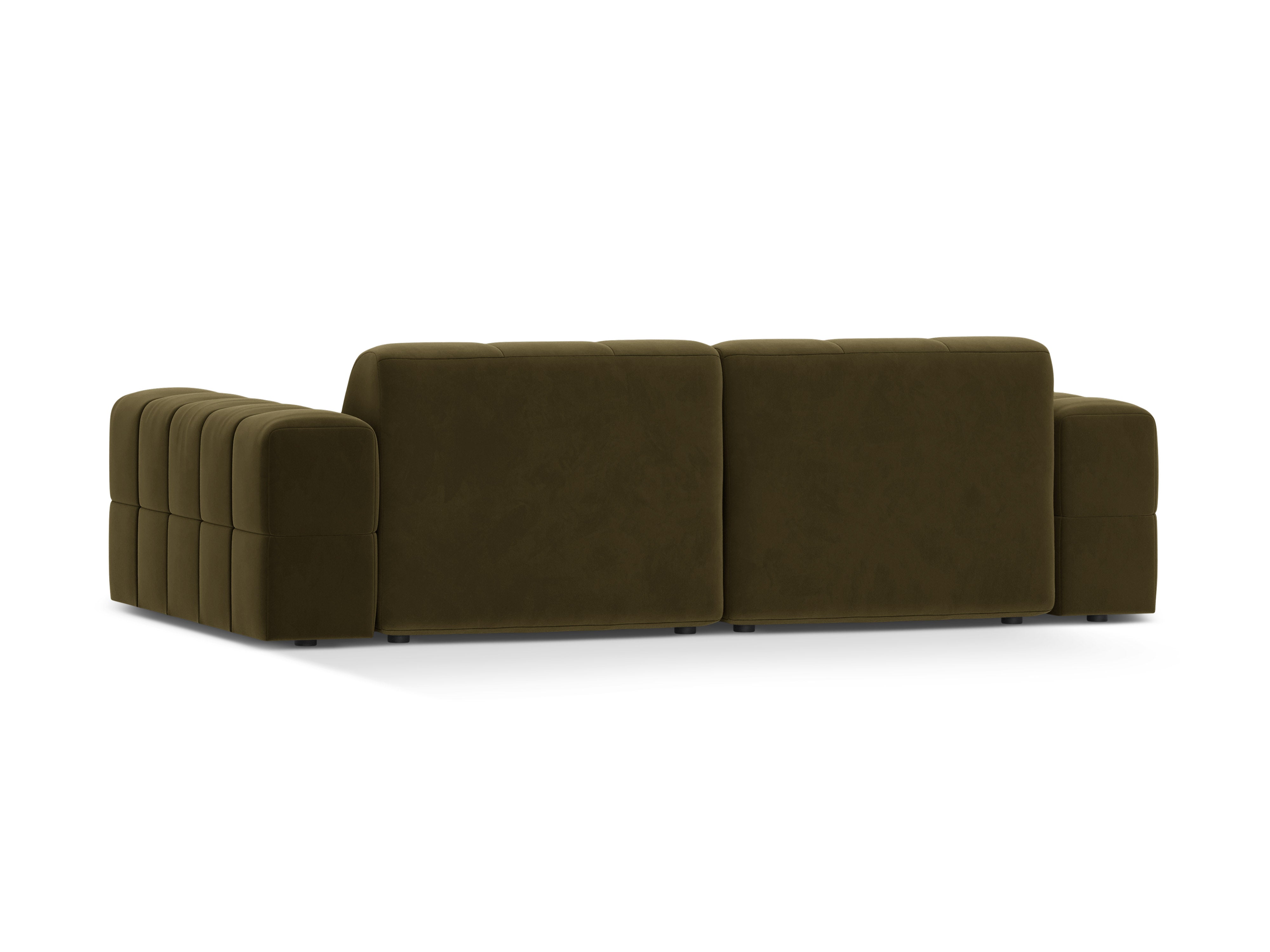 Samtsofa 3-Personen Olive Chicago