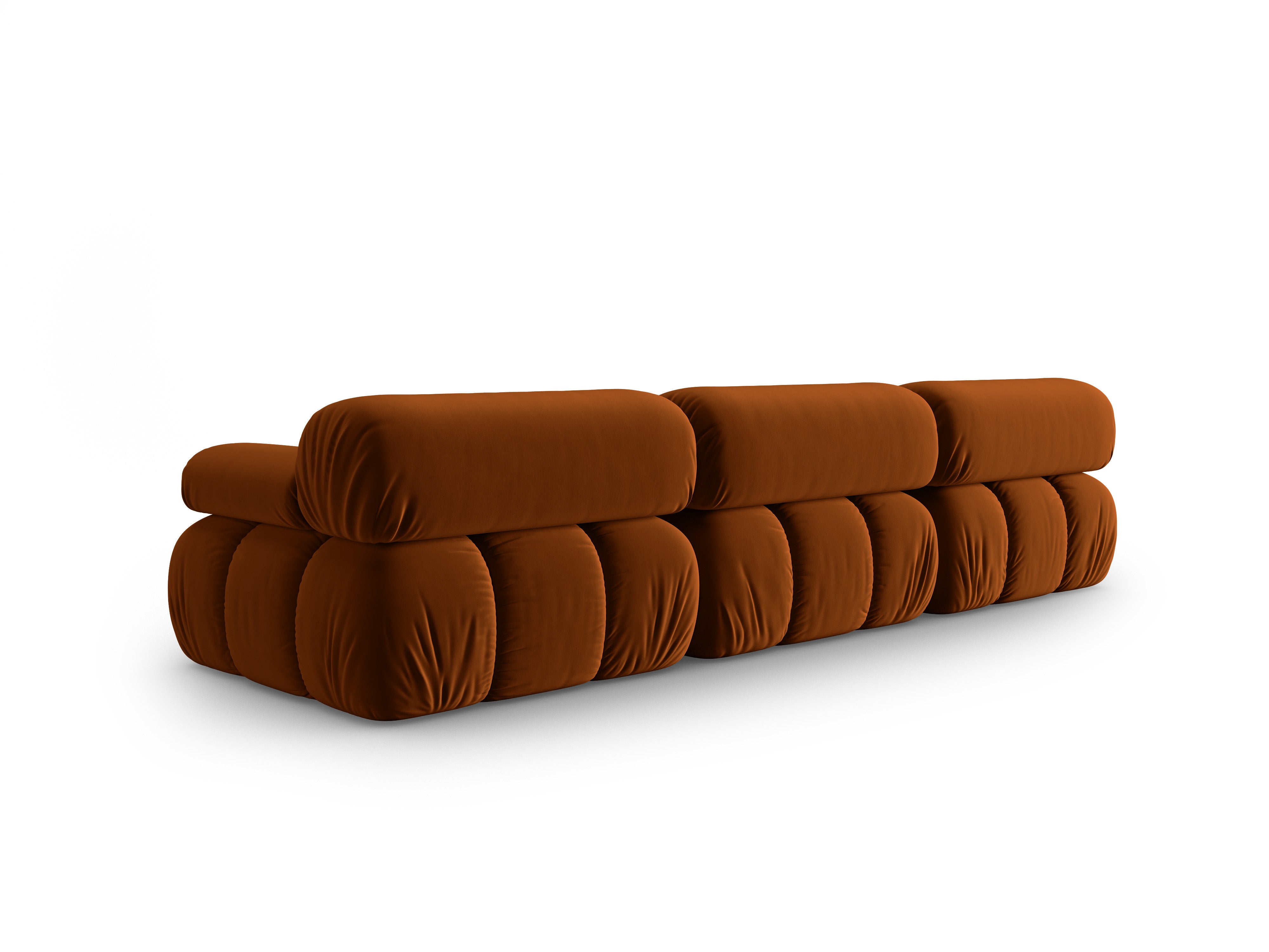 CORTINA Brick Velvet 3-Seater Sofa