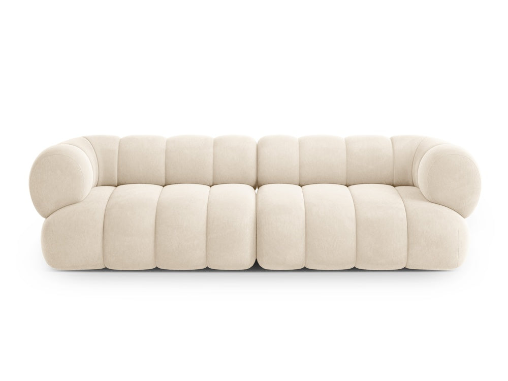 Sofa aus Samt für 4 Personen KOGE beige