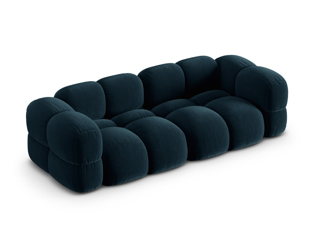 Sofa für 4 Personen aus Samt LORETTO petrol