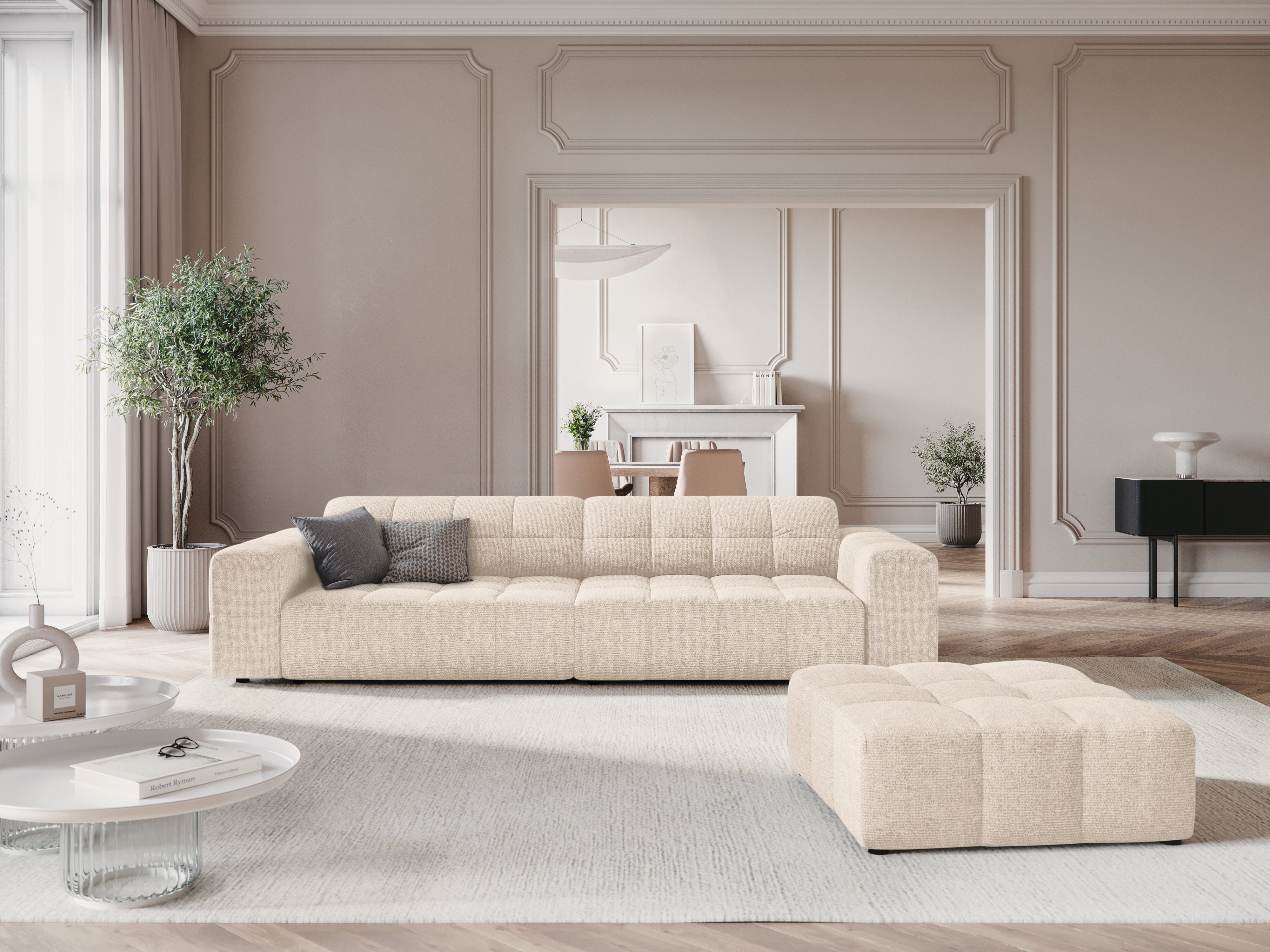 4-Personen-Sofa Chicago Light Beige Szenil
