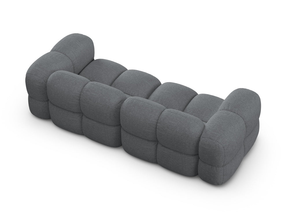 Sofa 4-sitzig LORETTO grau-blau