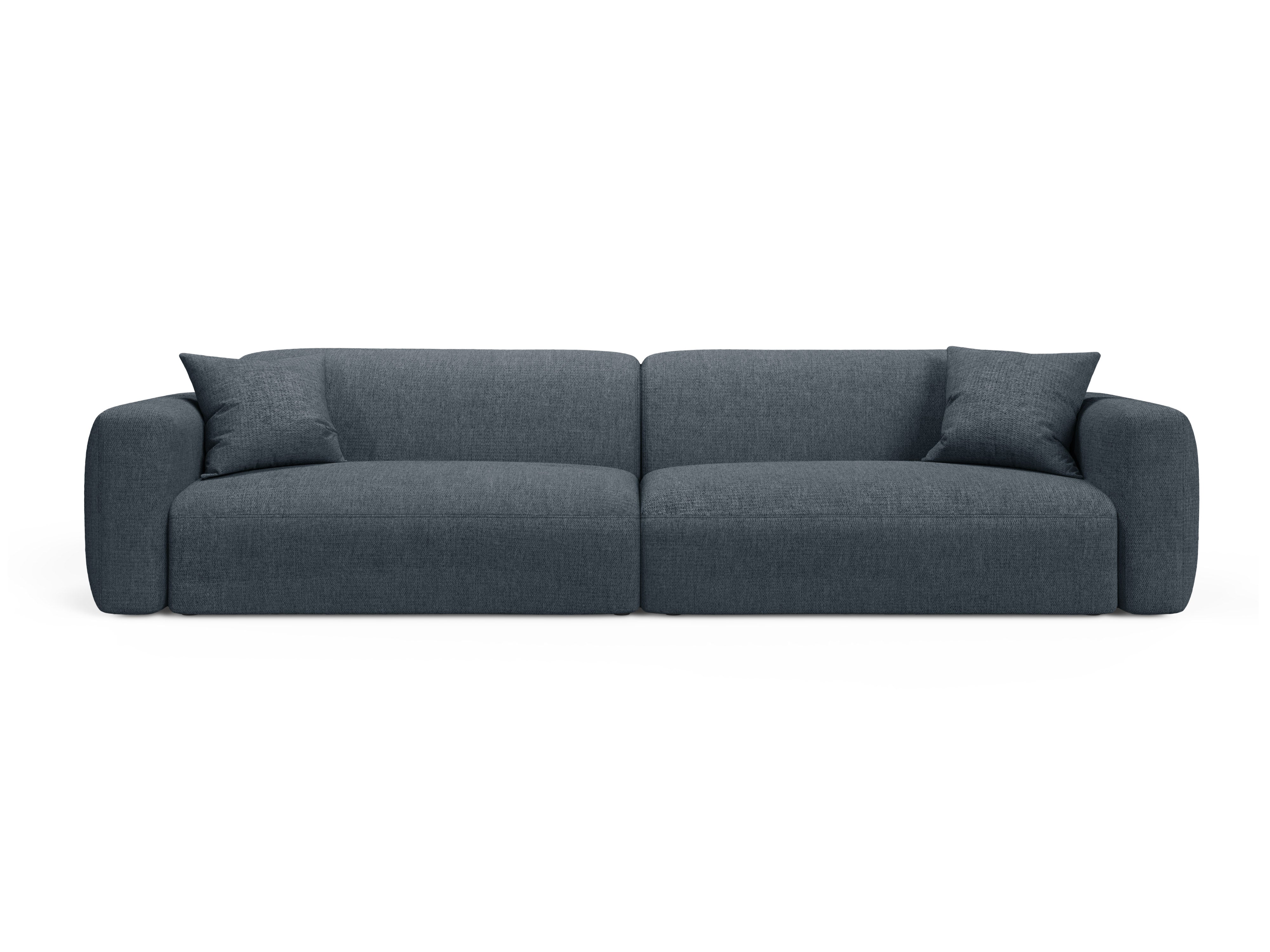 4-seater sofa STRINO blue chenille