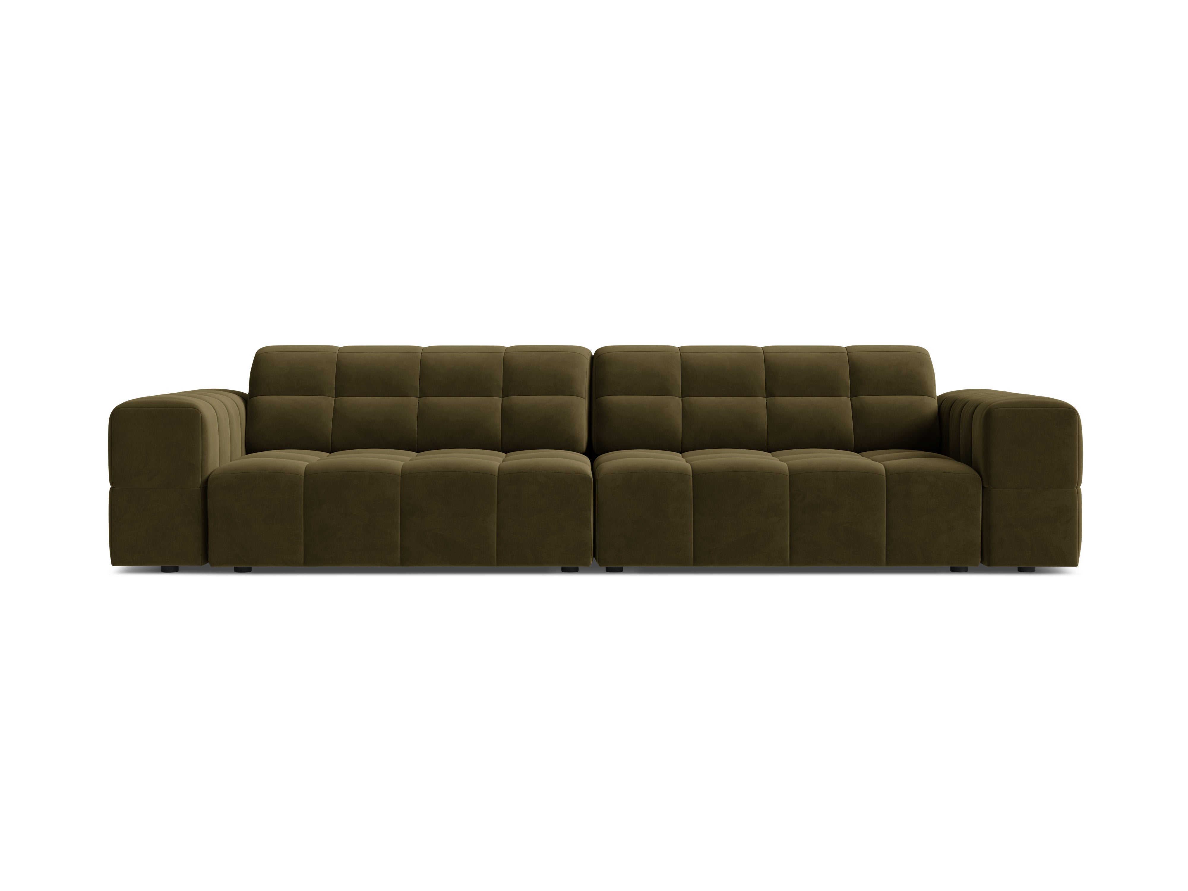 Samtsofa 4-Personen Olive Chicago