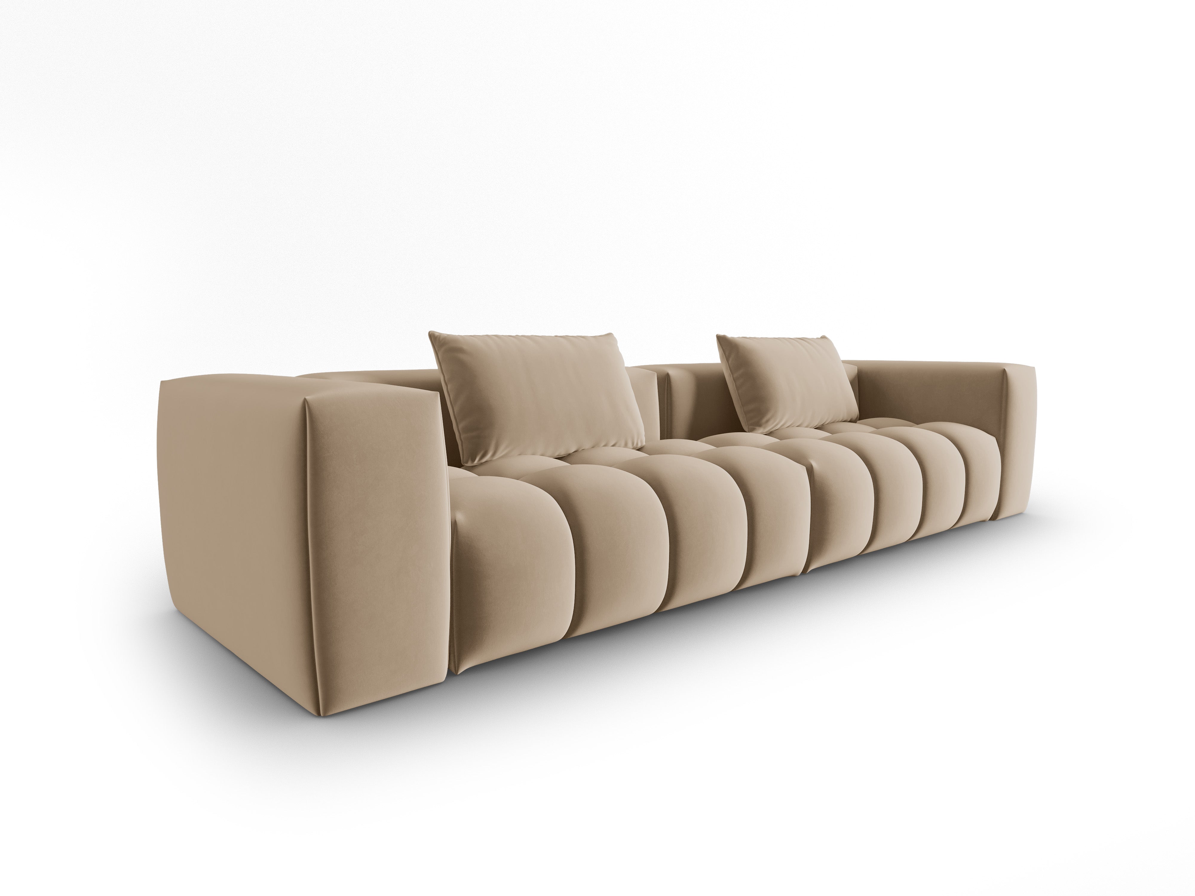 Velvet Sofa for 5 People VERONA sandy