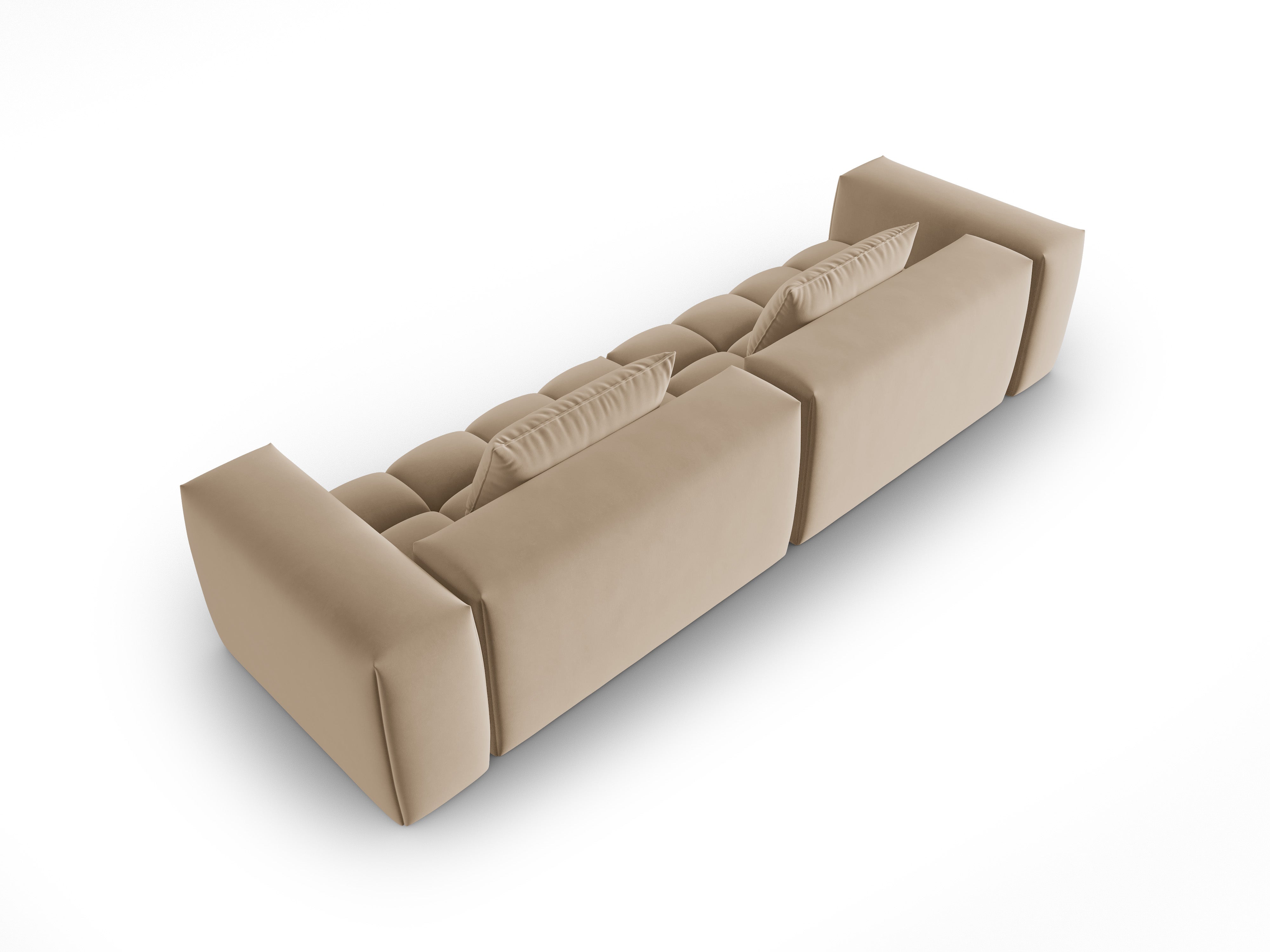 Velvet Sofa for 5 People VERONA sandy