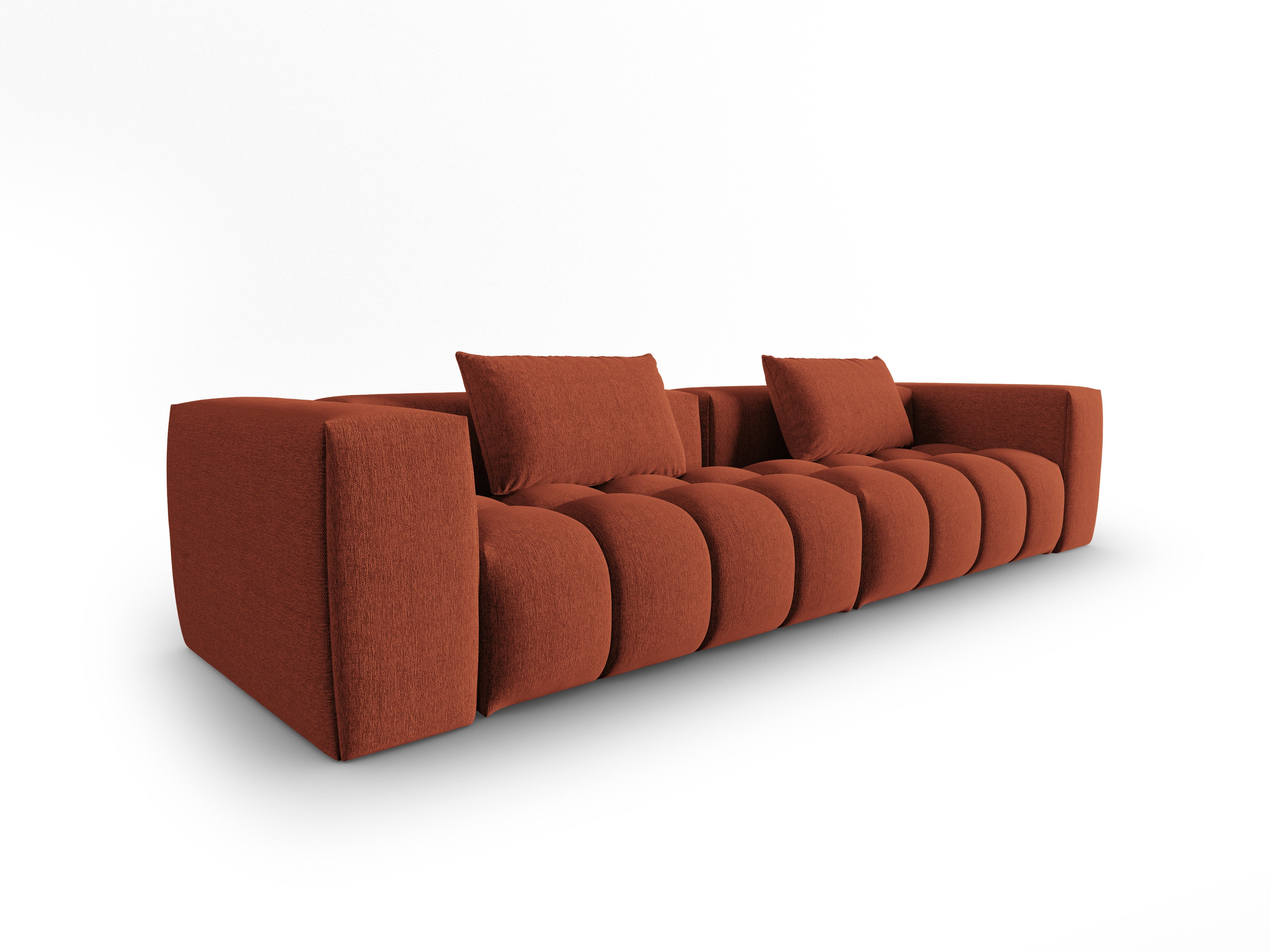 Sofa für 5 Personen VERONA korallenrot