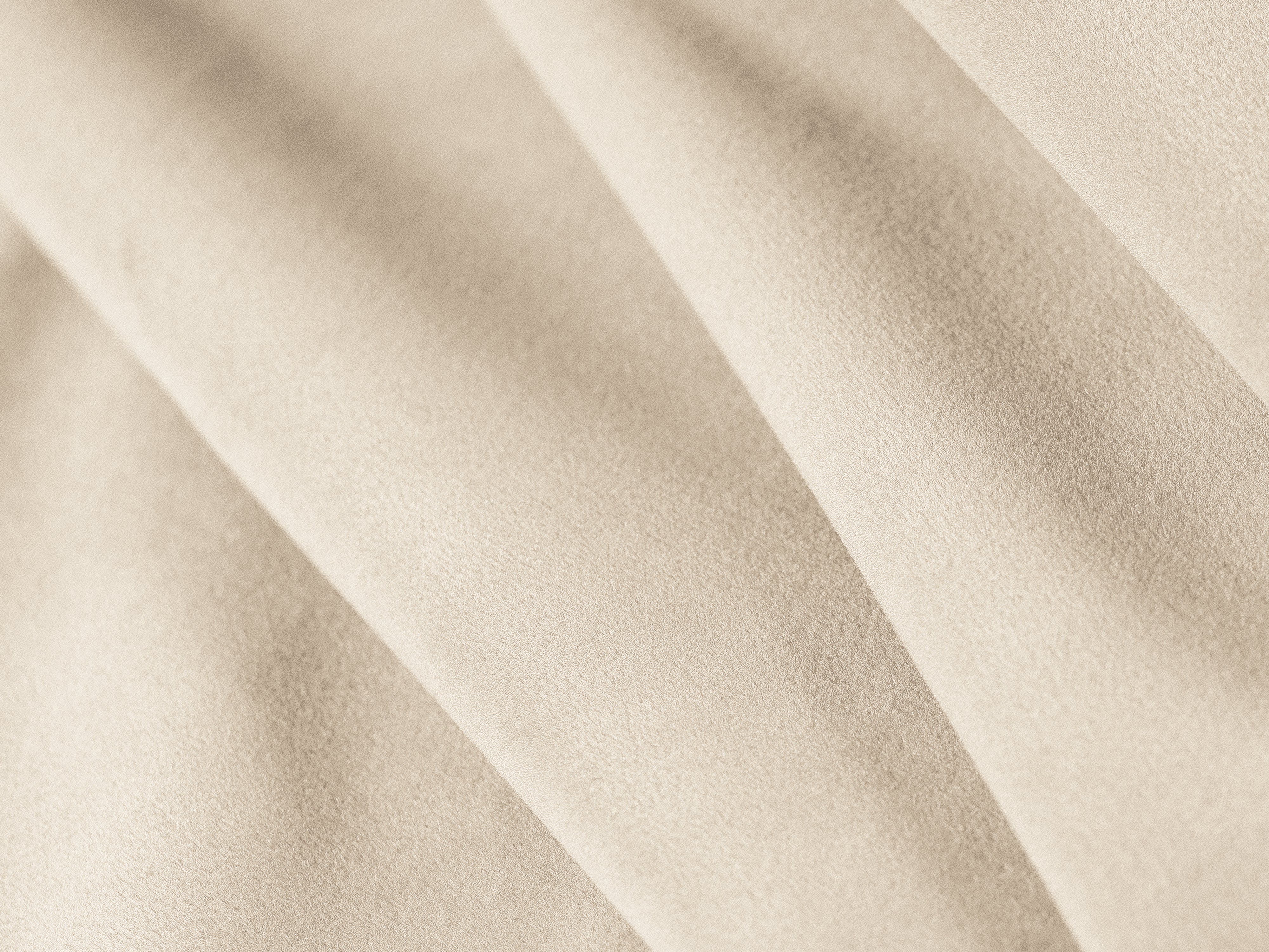 Symmetrische Samt-Eckcouch CHICAGO hellbeige