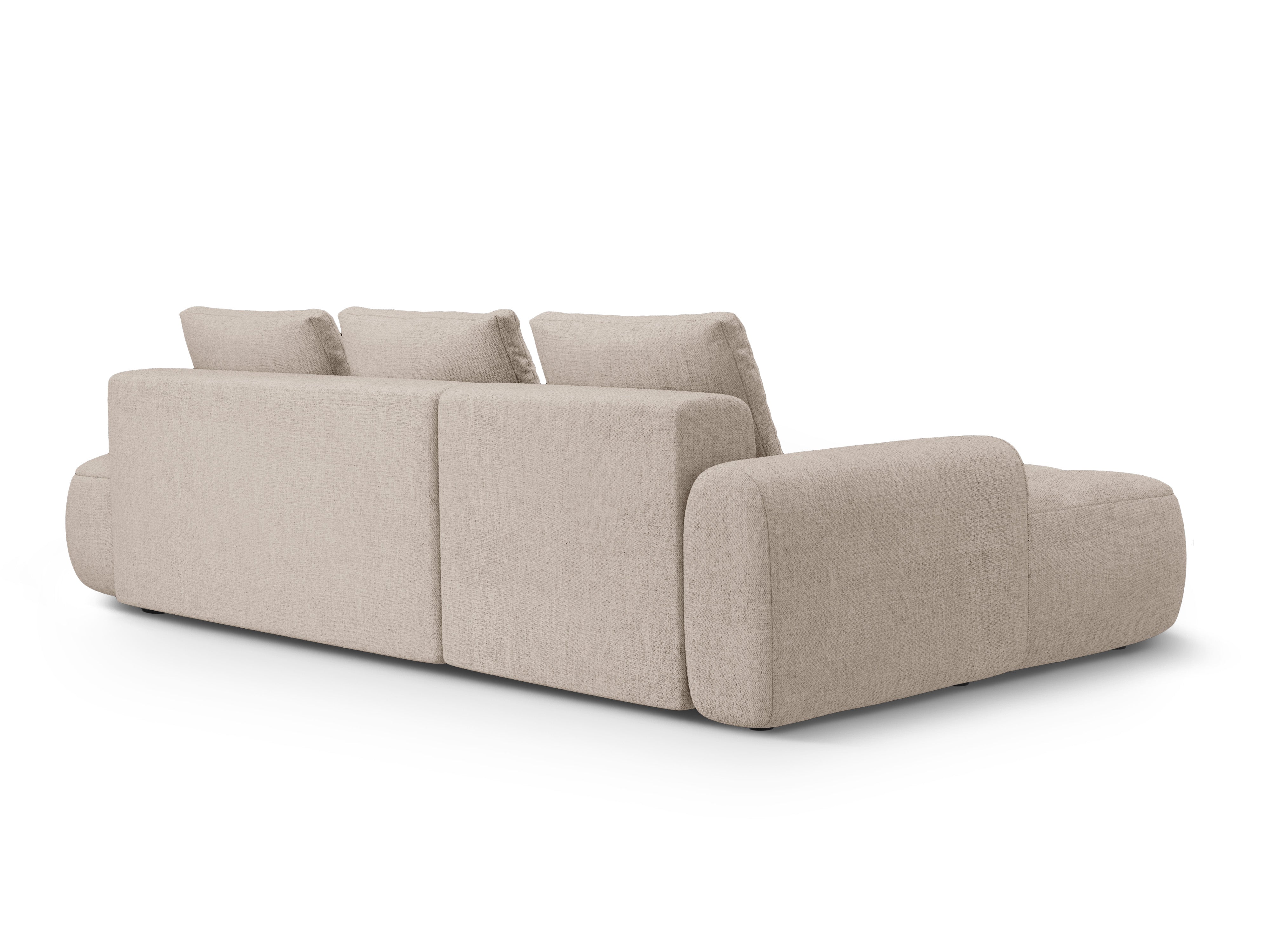 Linksseitige Schlafcouch für 3 Personen LINZ sandfarben