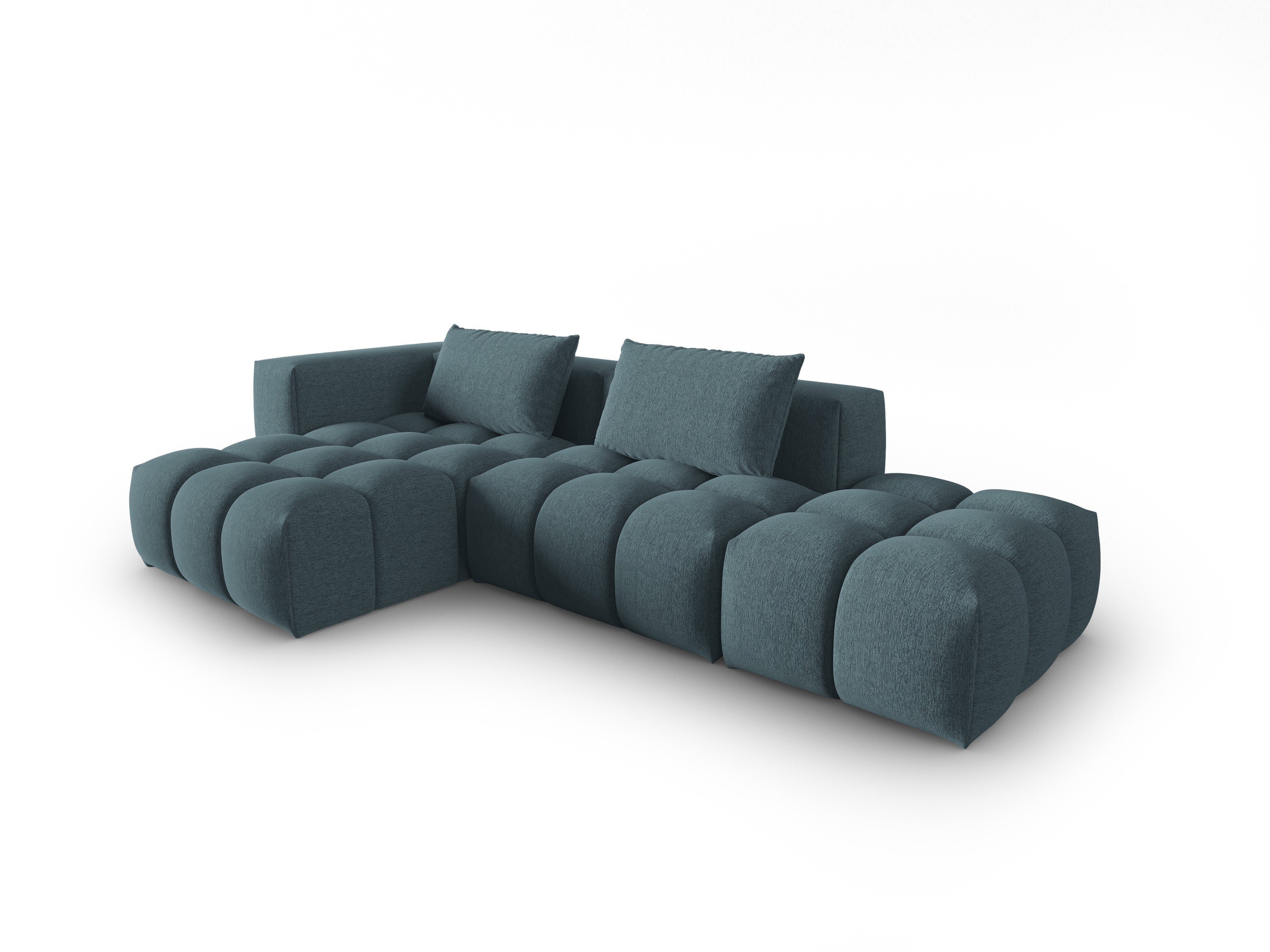 Ecksofa für 4 Personen linksseitig offen VERONA hellblau