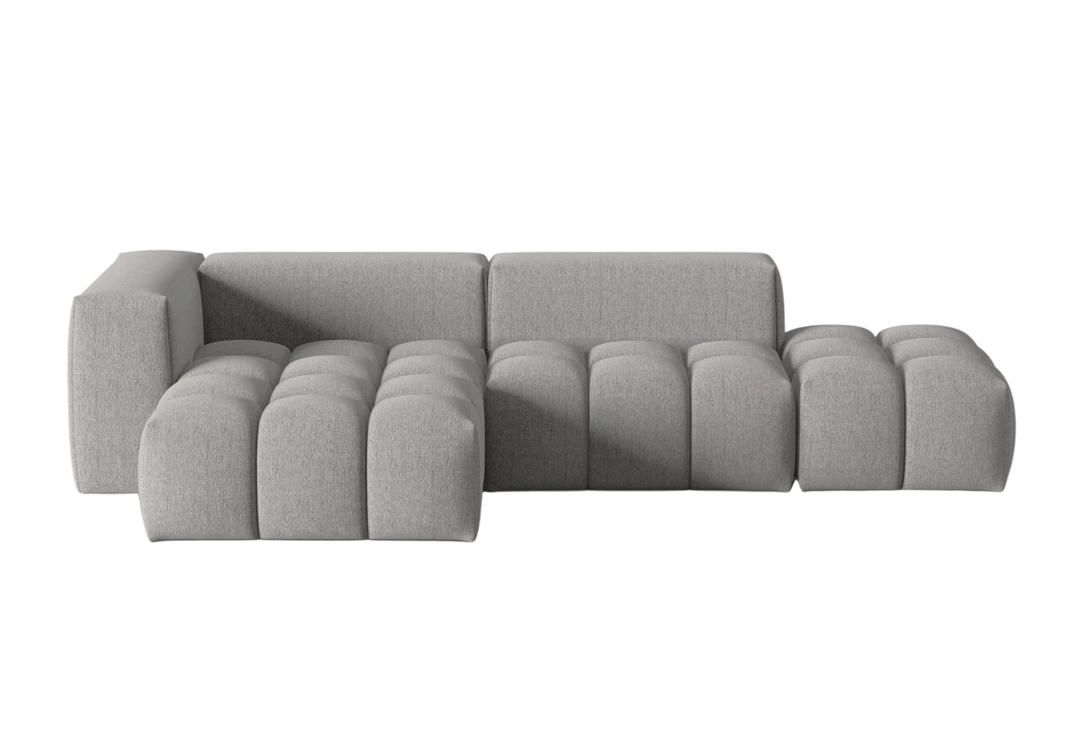 Ecksofa für 4 Personen linksseitig offen VERONA warmgrau