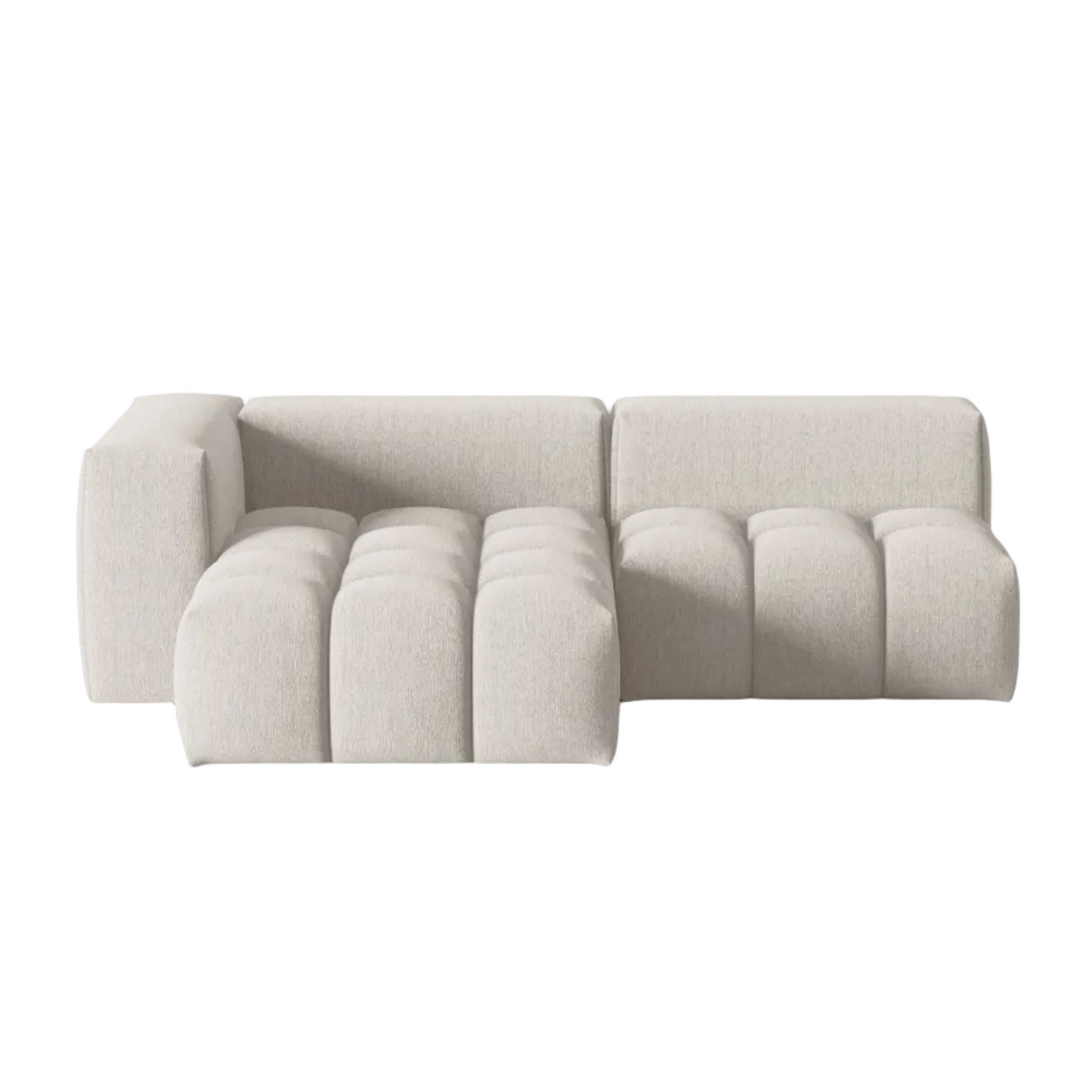 3-sitziges offenes linksseitiges Ecksofa VERONA beige