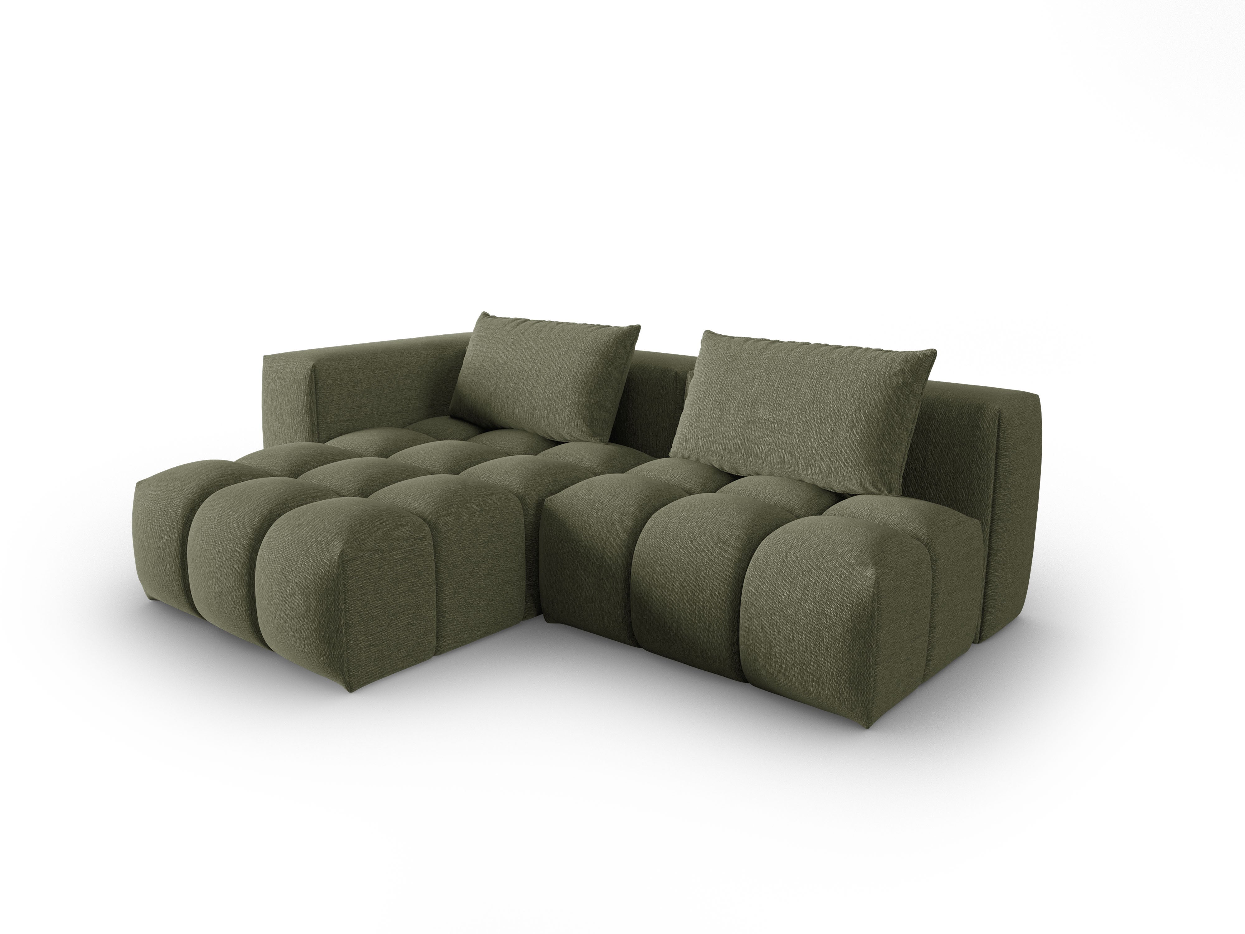 3-Seater Left-Open Corner Sofa VERONA Olive