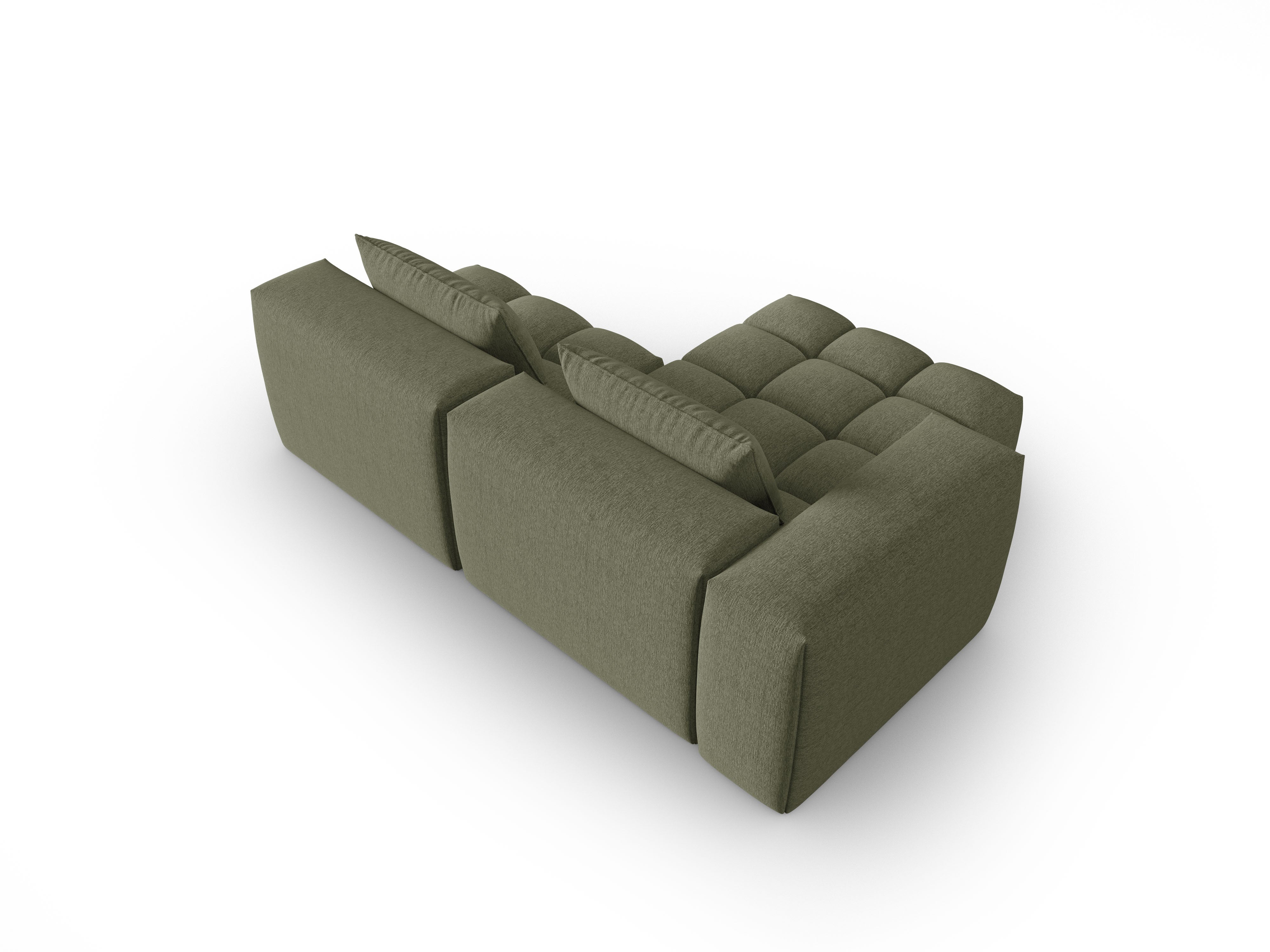 3-Seater Left-Open Corner Sofa VERONA Olive