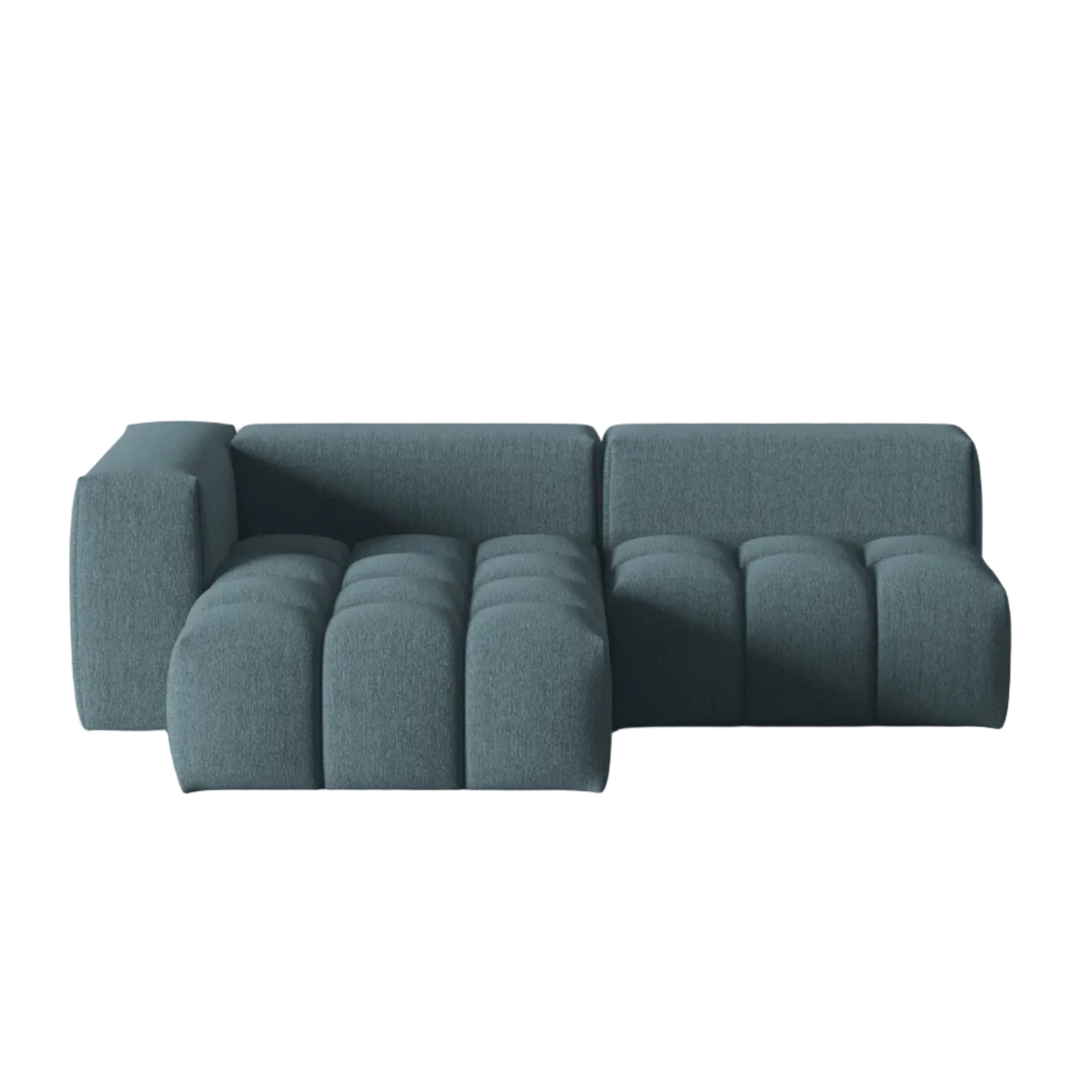 Ecksofa 3-Sitzer linksseitig offen VERONA hellblau